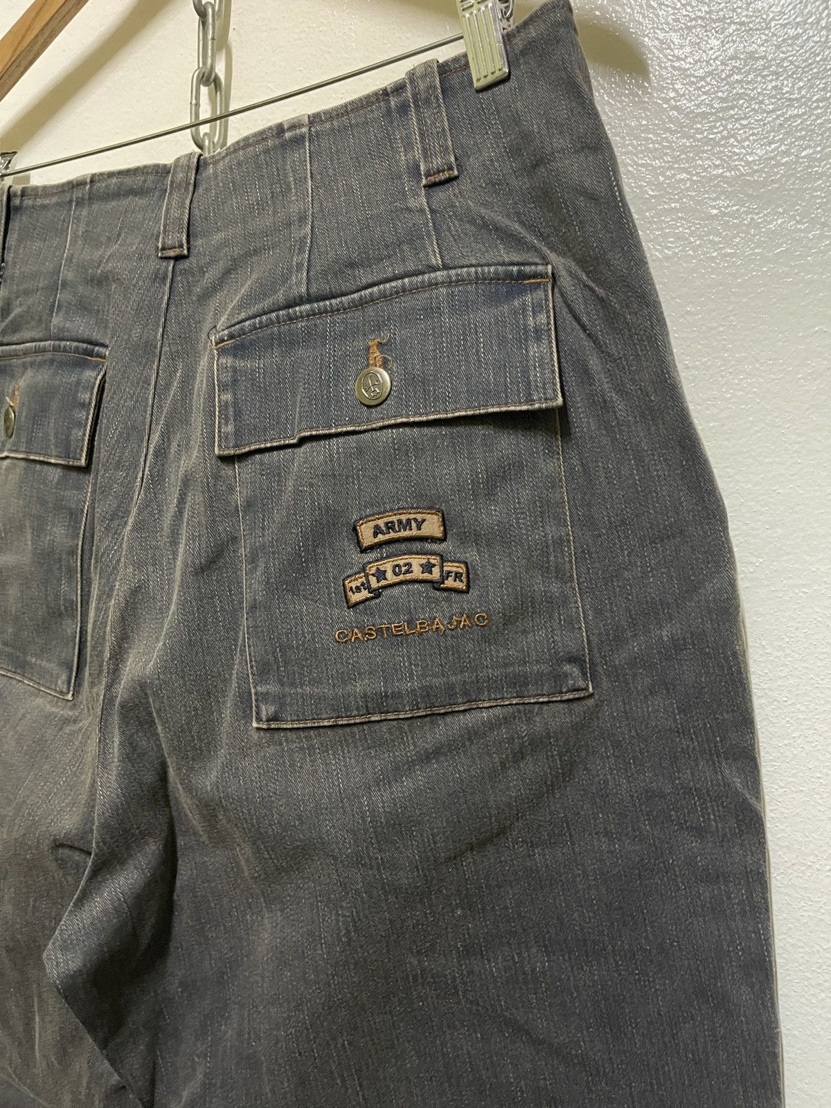 Jean Charles De Castelbajac × Vintage Castelbajac Sport Army Stretch Jeans Size 32" / US 10 / IT 46 - 18 Thumbnail