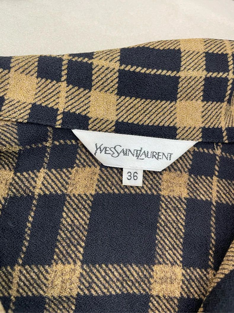 Saint Laurent Paris Saint Laurent Paris size 36 Plaid shirt 2504-Nextarrow Size US M / EU 48-50 / 2 - 2 Thumbnail