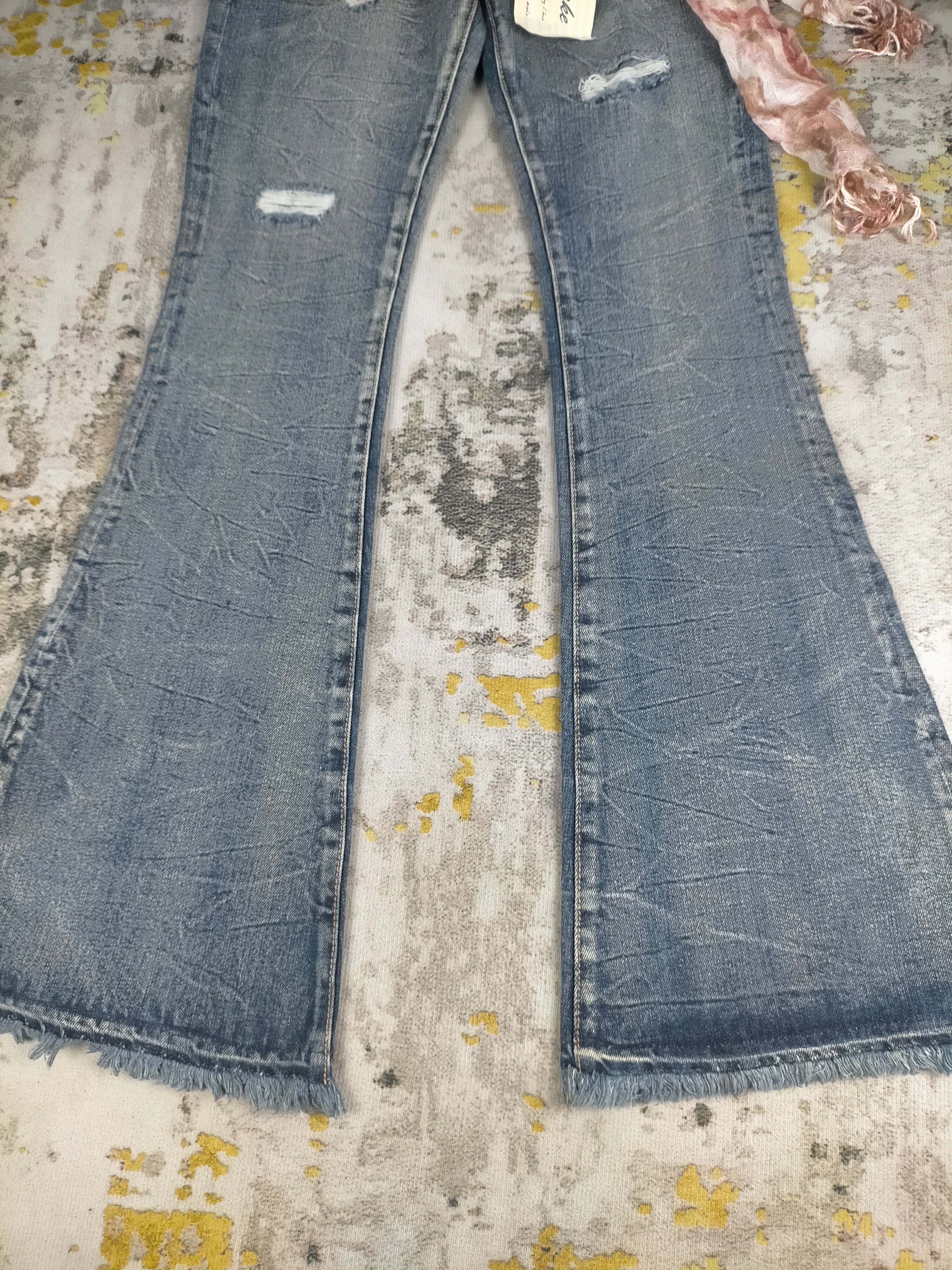 Tornado Mart Vintage Like New Super Flare Distressed Washed Jeans Size 28" / US 6 / IT 42 - 5 Thumbnail