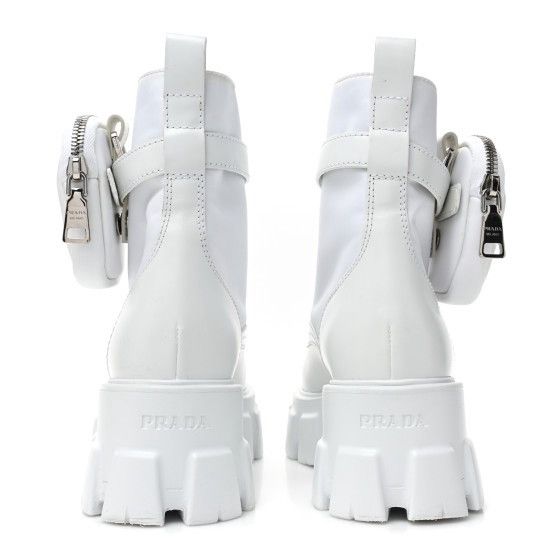 Prada AUTHENTIC White Prada Monolith boots Size US 8 / IT 38 - 4 Thumbnail