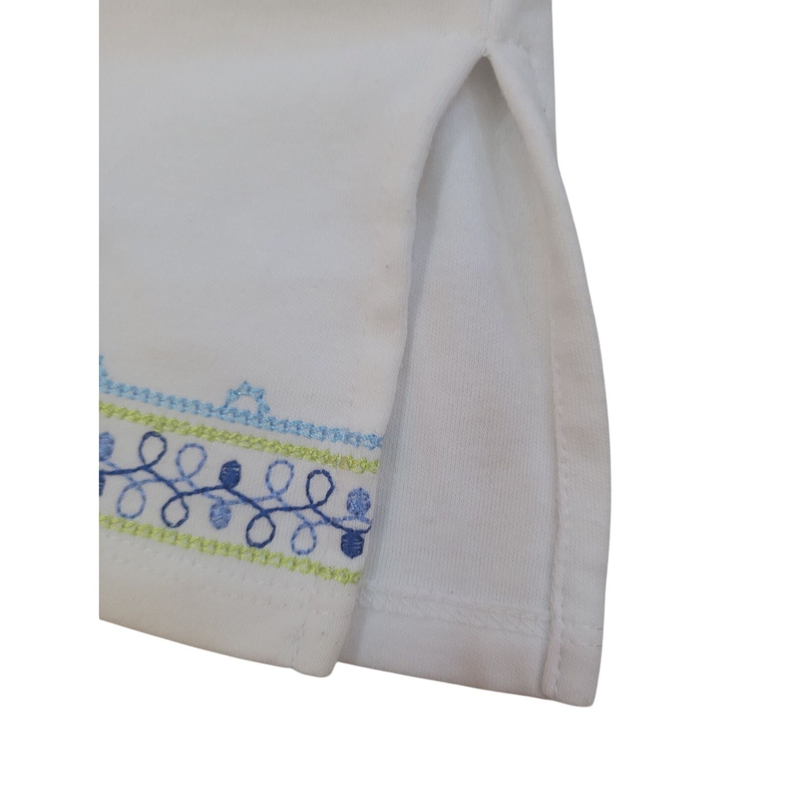 Other Alfred Dunner Wht/Gr/blu Embroidered Shirt Women Sz XL Size XL / US 12-14 / IT 48-50 - 6 Thumbnail