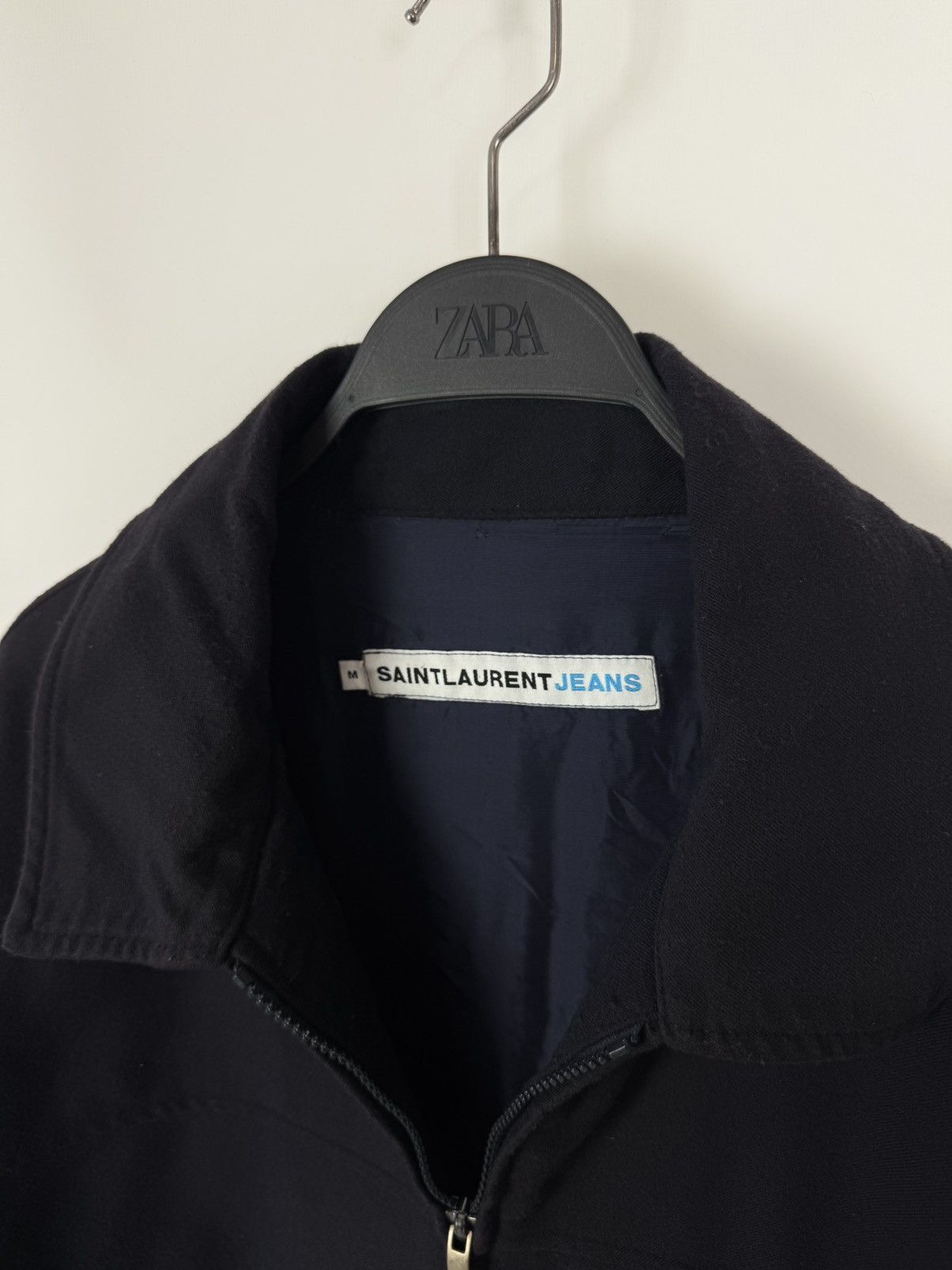 Yves Saint Laurent 1990’s Vintage Saint Lauren Jeans YSL Navy Work Jacket Size US M / EU 48-50 / 2 - 8 Thumbnail