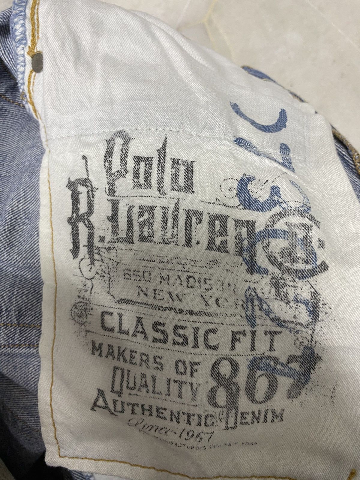 Polo Ralph Lauren Size 30x29 Vintage Polo Ralph Lauren Distressed Jeans Faded Size US 29 - 9 Thumbnail