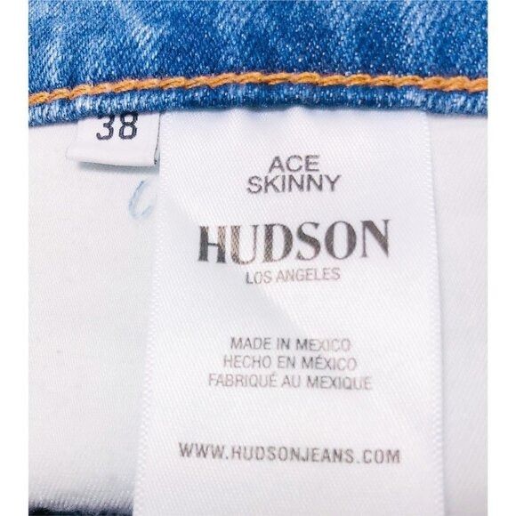 Hudson Hudson Jeans Mens Mid Rise Classic Med Wash Tapered Skinny J Size US 38 / EU 54 - 9 Thumbnail