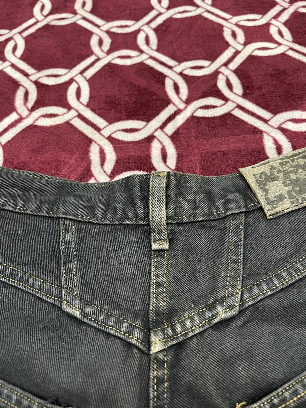 Marithe + Francois Girbaud Vintage Marithe Francois Girbaud MFG Black Faded Denim Size US 30 / EU 46 - 16 Thumbnail