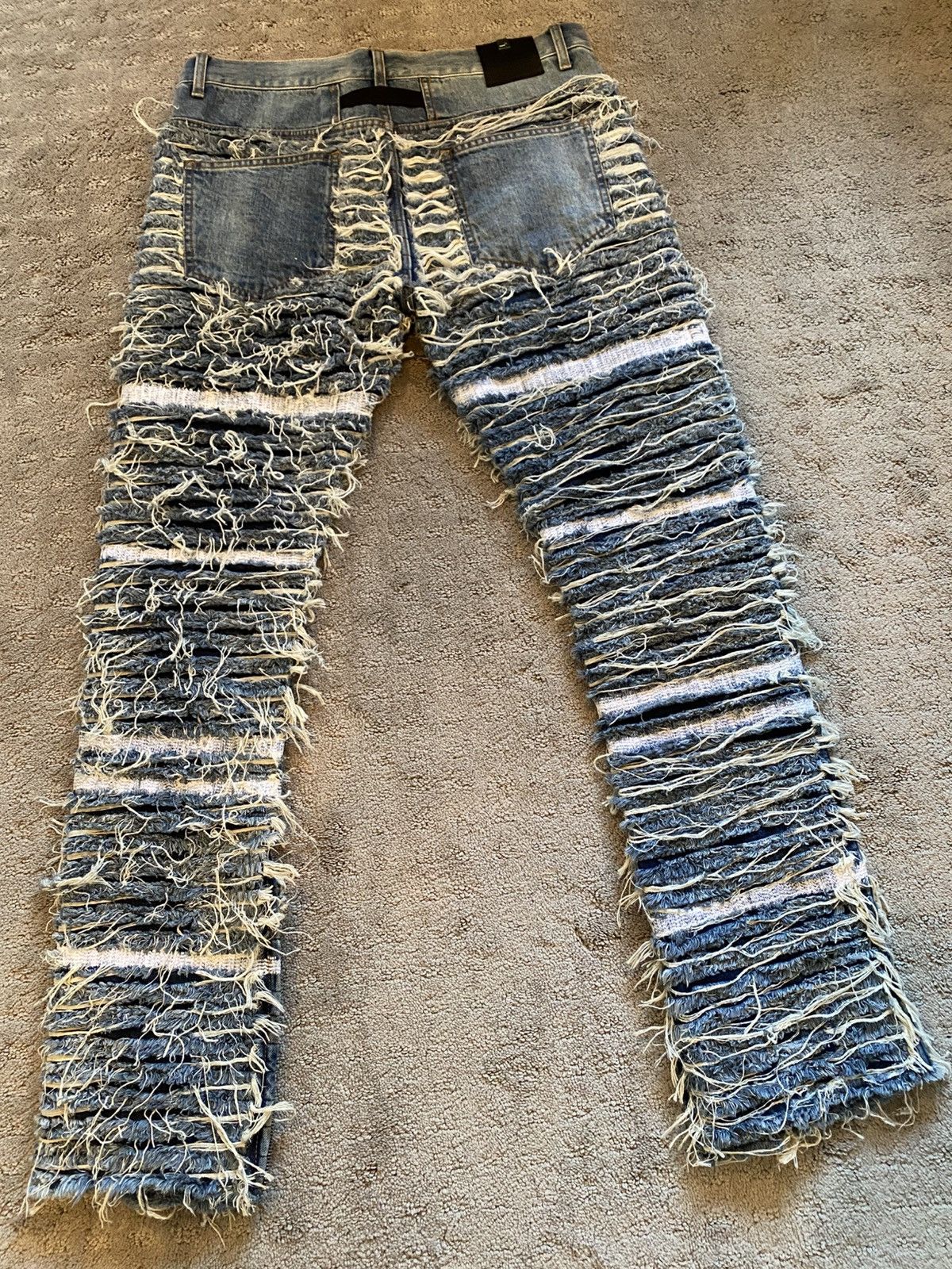 1017 ALYX 9SM 1017 ALYX 9SM Blackmeans Frayed Denim Size US 32 / EU 48 - 4 Thumbnail