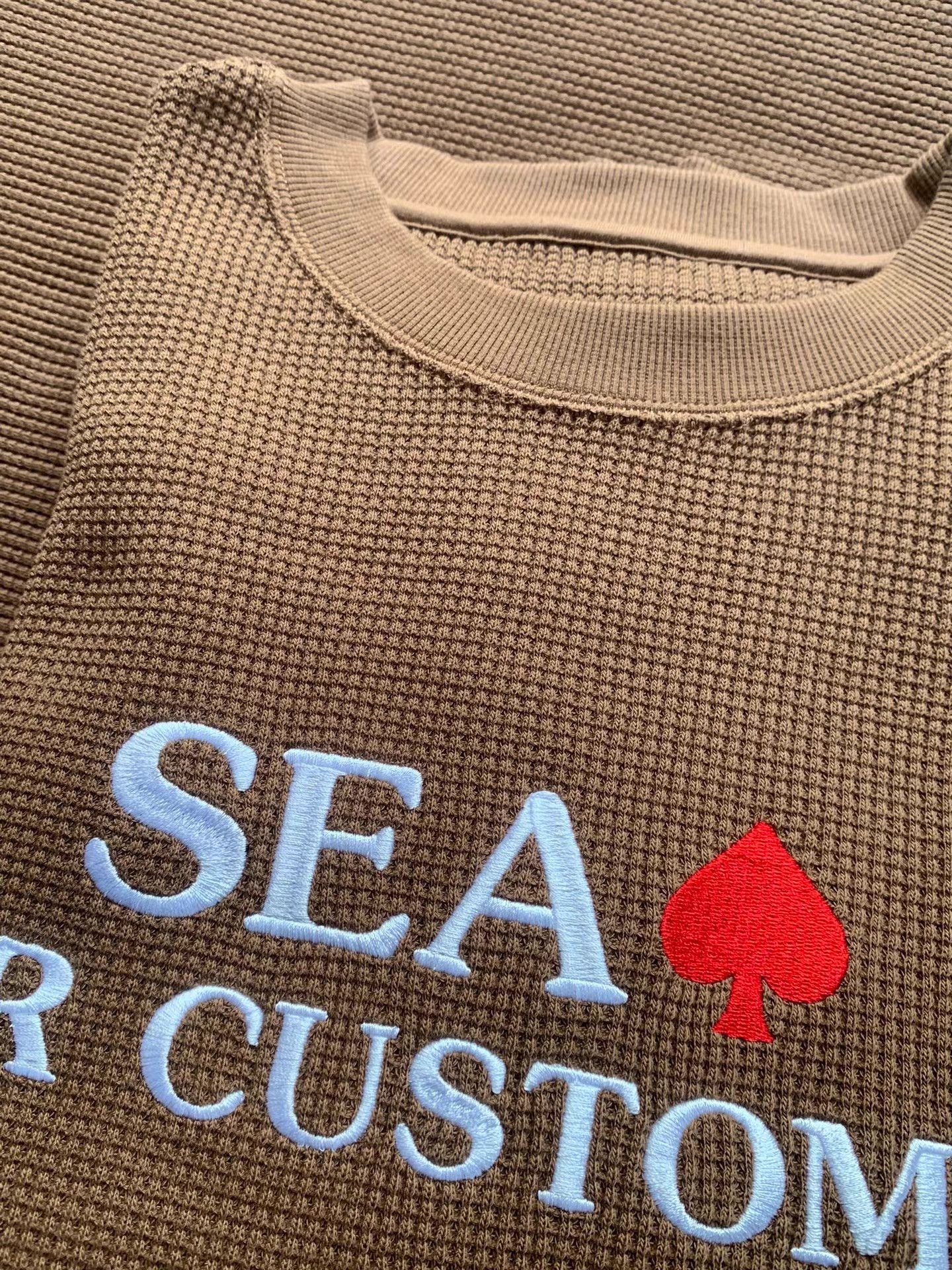Supreme WIND AND SEA Waffle Crew Neck Shirt Ｑ22 Size US M / EU 48-50 / 2 - 5 Thumbnail