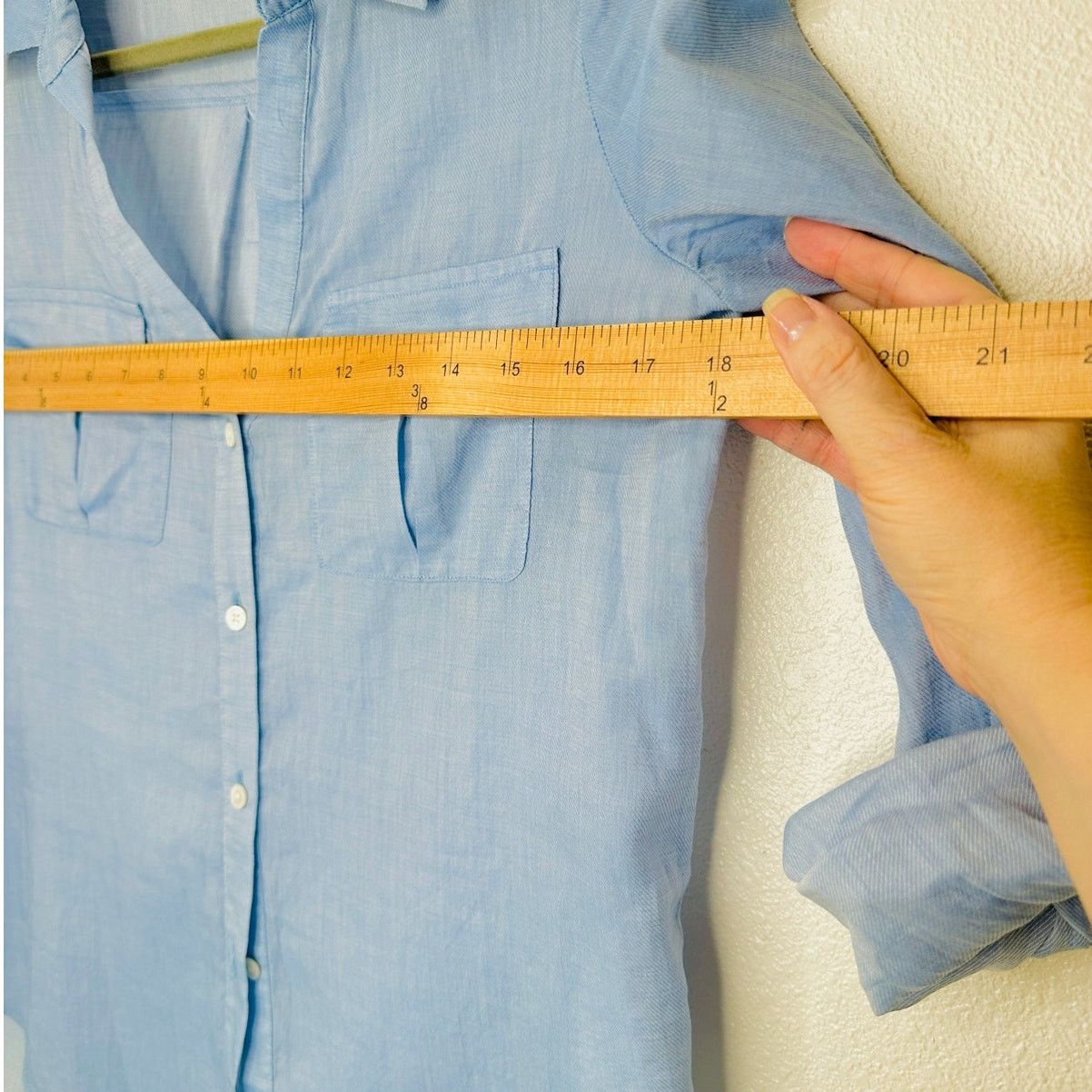 Joie Joie Blue Button Front Pocketed Roll Tab Denim Shirt XXS Size XXS / US 00 / IT 34 - 10 Thumbnail