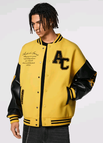 Other Achock Retro Patchwork Leather Logo Bomber Size US XXL / EU 58 / 5 - 3 Thumbnail