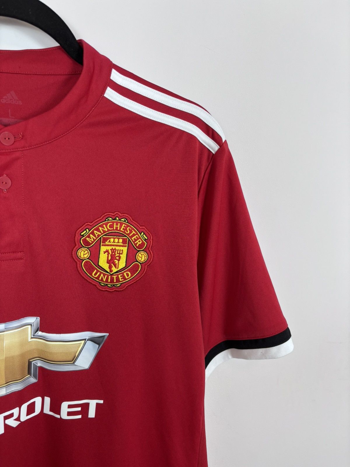 Adidas Adidas Manchester United 2017/2018 Home Soccer Jersey Shirt Size US L / EU 52-54 / 3 - 6 Thumbnail