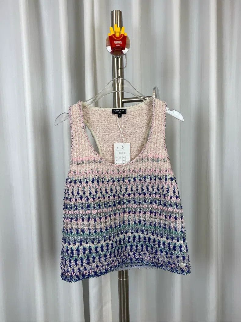 Chanel Chanel Waterfall series irregular oblique edge sleeveless Size XS / US 0-2 / IT 36-38 - 1 Thumbnail