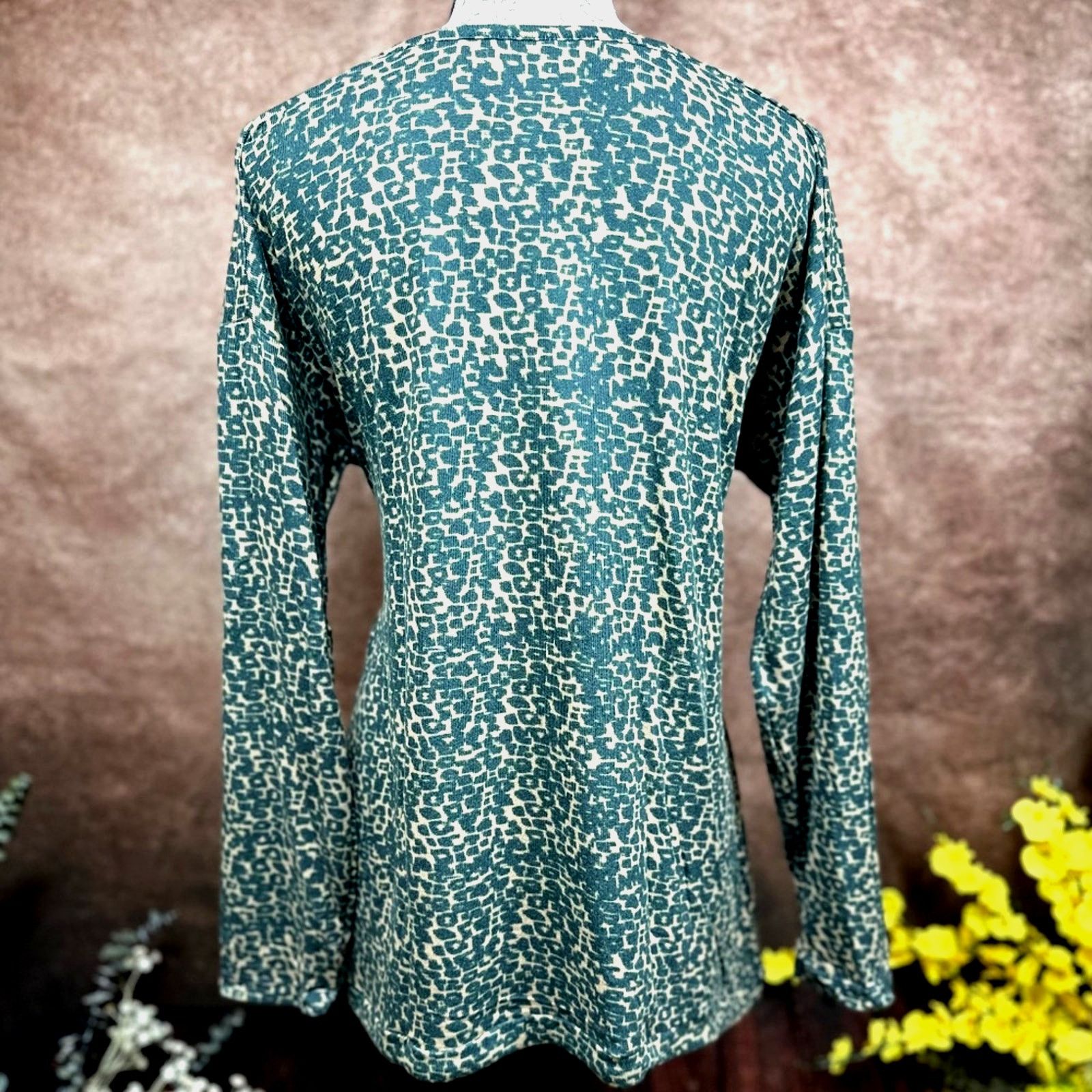 Other Retreat Rhonda Shear Drawstring Hem Tunic Animal Print L Size L / US 10 / IT 46 - 14 Thumbnail