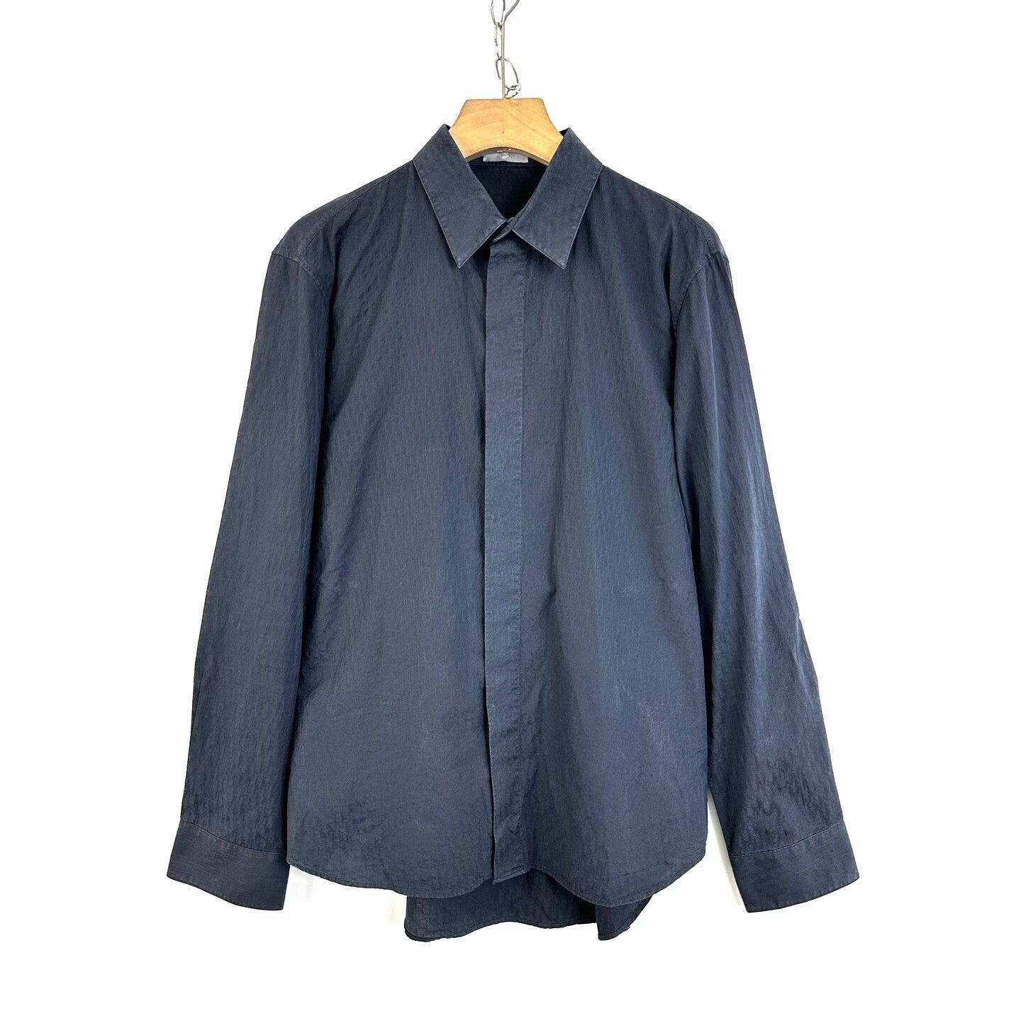 Dior Dior Blue Logo Jacquard Long-Sleeve Shirt Size US XS / EU 42 / 0 - 1 Thumbnail