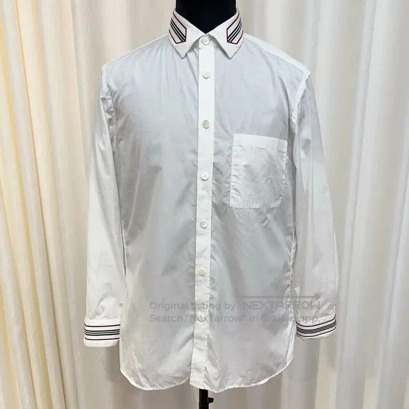 Burberry Burberry White Long Sleeve Men's Shirt. Size US L / EU 52-54 / 3 - 2 Thumbnail