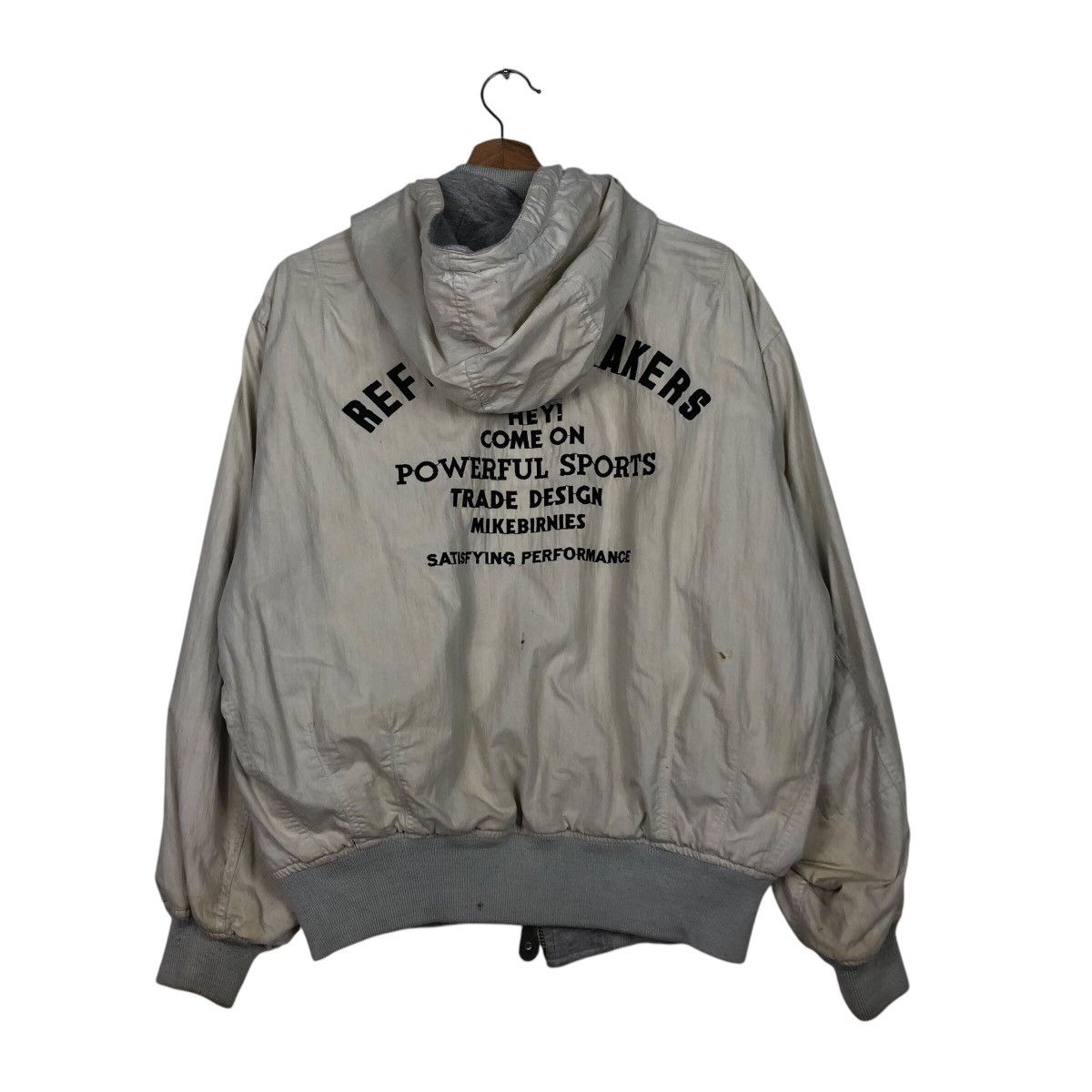 Japanese Brand 📌Mike Birnies Reversible Bomber Jacket Big Logo Issey Miyake Size US M / EU 48-50 / 2 - 14 Thumbnail
