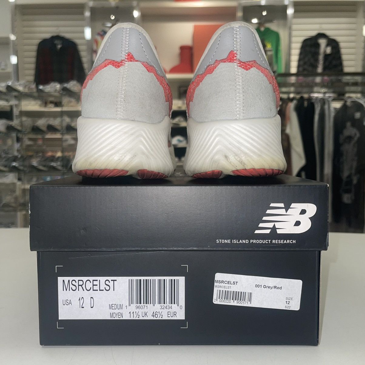 New Balance Stone Island x New Balance ‘Energy Red’ - lightly worn Size US 12 / EU 45 - 5 Thumbnail