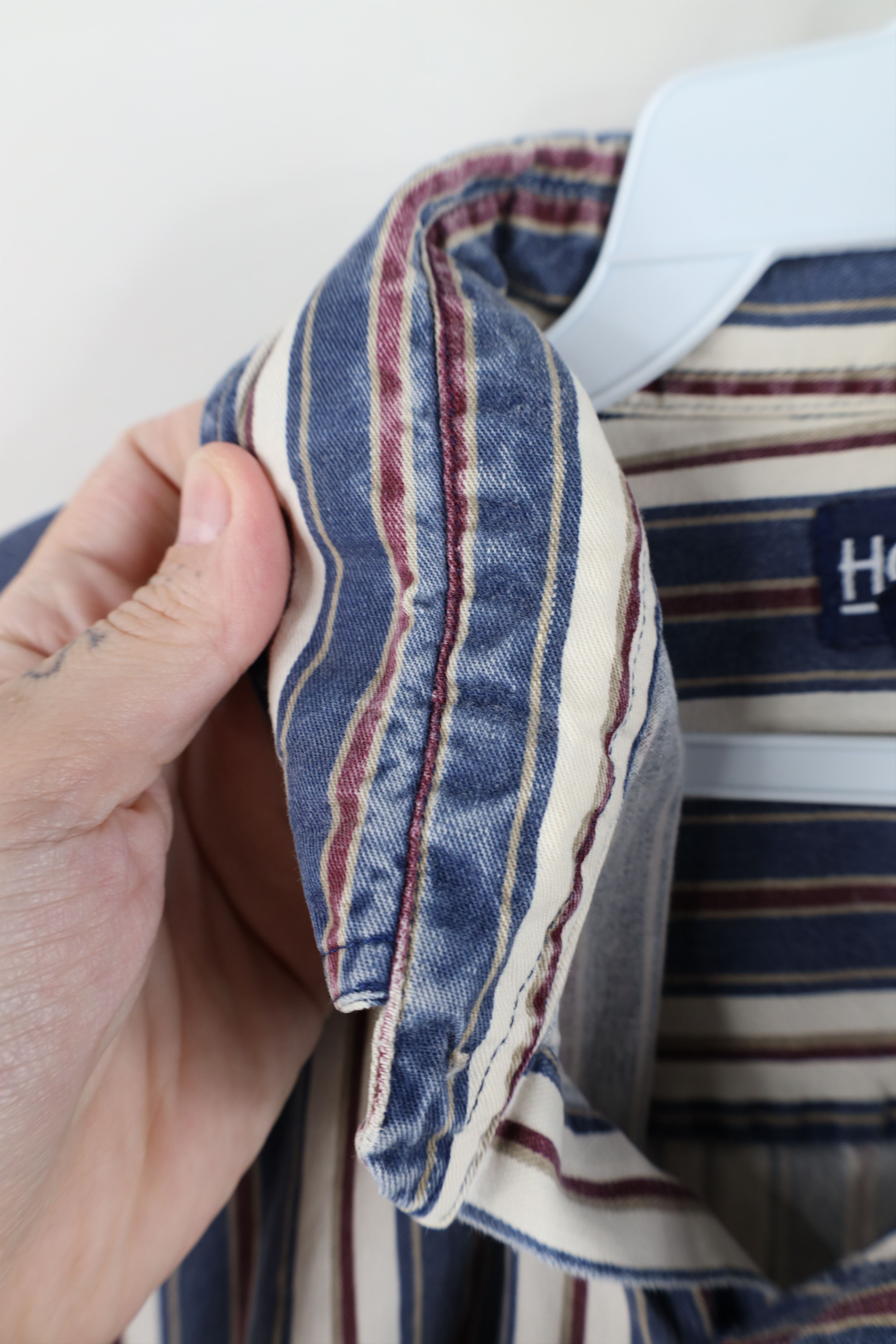 Vintage Vintage 90s Streetwear Block Collared Button Down Shirt Size US XL / EU 56 / 4 - 8 Thumbnail