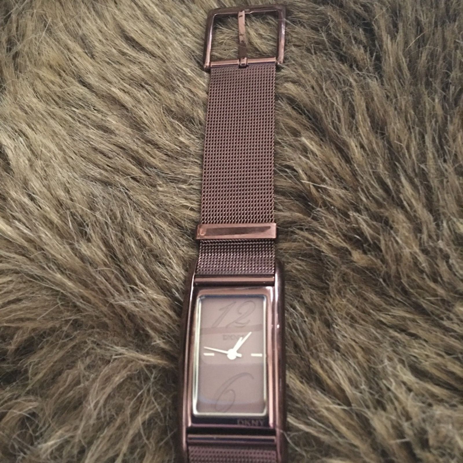 DKNY DKNY ladies brown stainless steel mesh band watch Size ONE SIZE - 4 Thumbnail