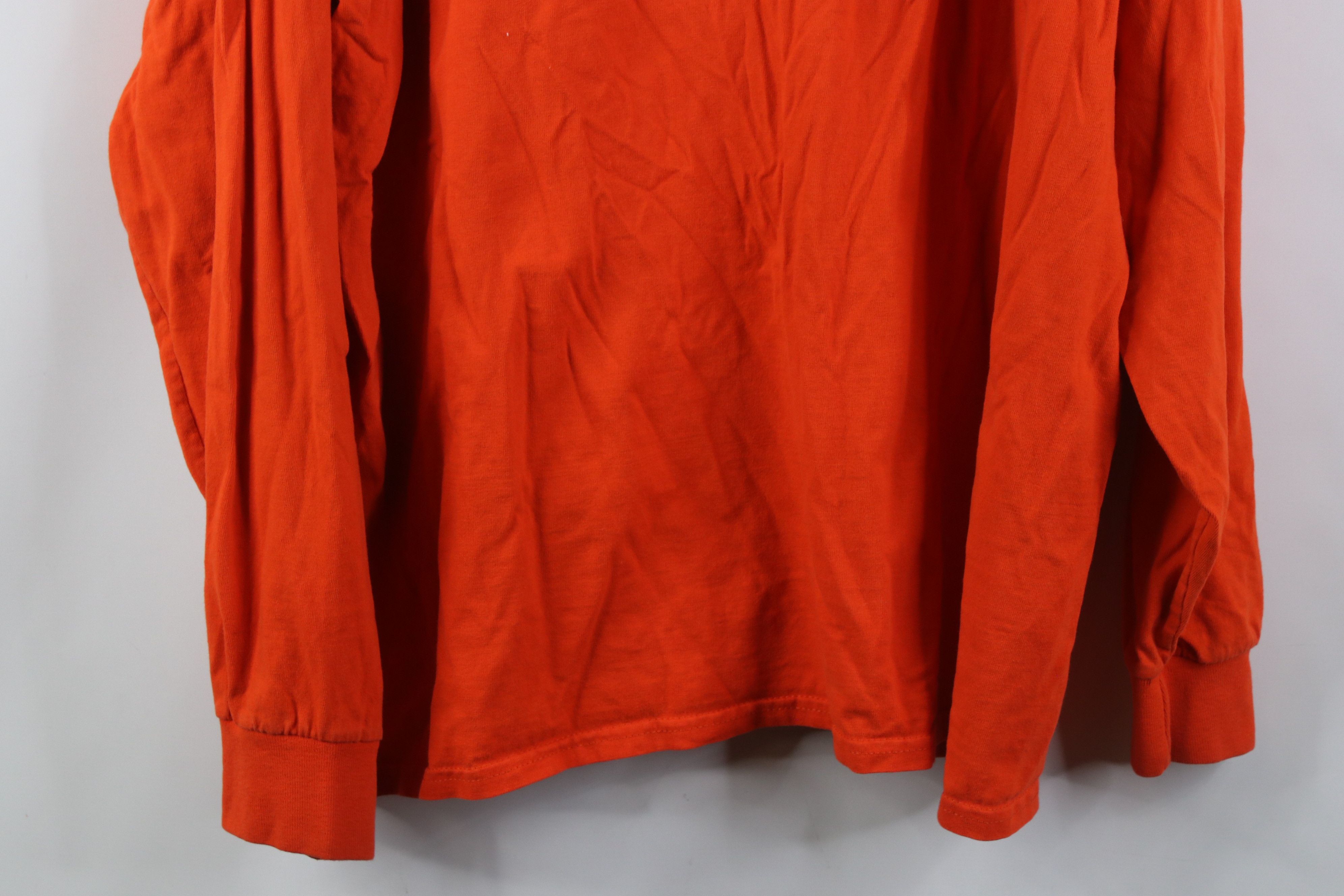 Vintage Vintage Y2K Streetwear Surfing Long Sleeve T-Shirt Orange Size US XXL / EU 58 / 5 - 13 Thumbnail