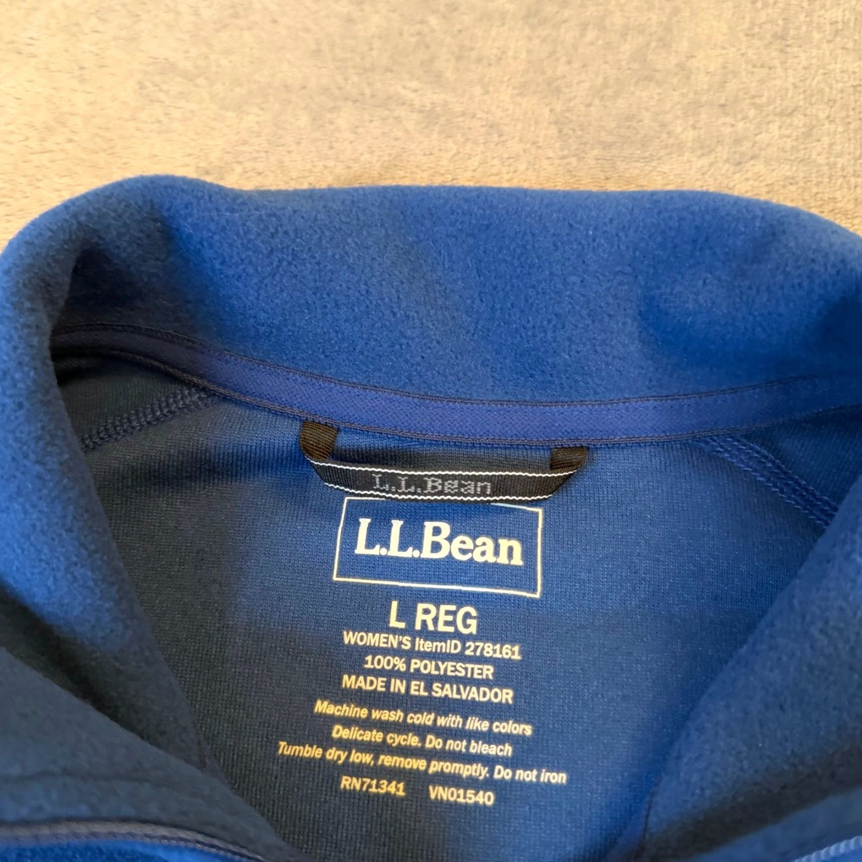 Vintage VINTAGE LL Bean Blue Fleece Vest Full Zip Mock Neck 278161 Outdoor Womens Large Regular Size L / US 10 / IT 46 - 3 Thumbnail