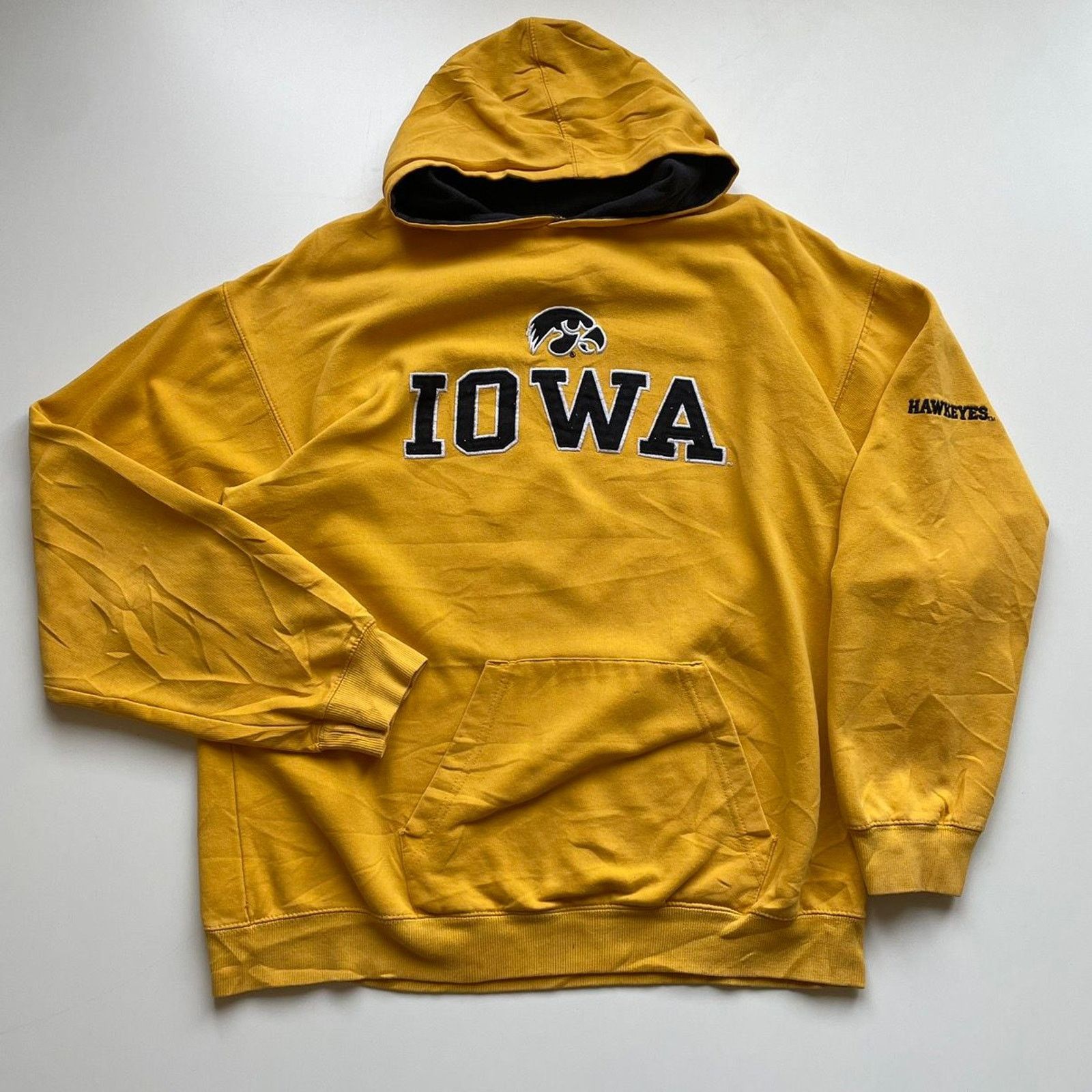 NCAA Vintage Iowa Hawkeyes Hoodie XL Y2K University NCAA Logo Size US L / EU 52-54 / 3 - 1 Thumbnail