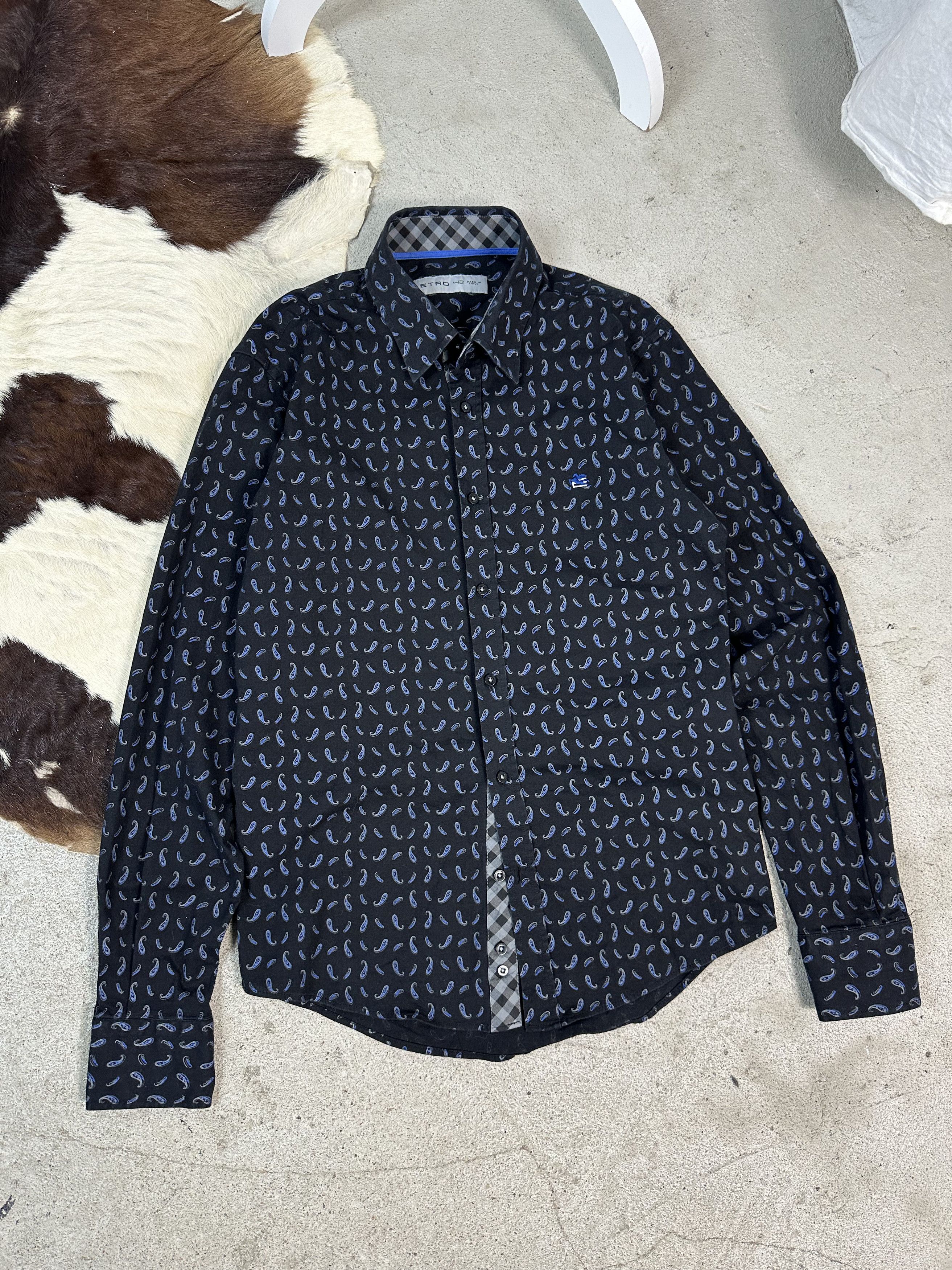 Etro × Vintage Vintage Avant Garde Y2K Casual Etro Minano Shirt Size US M / EU 48-50 / 2 - 1 Thumbnail