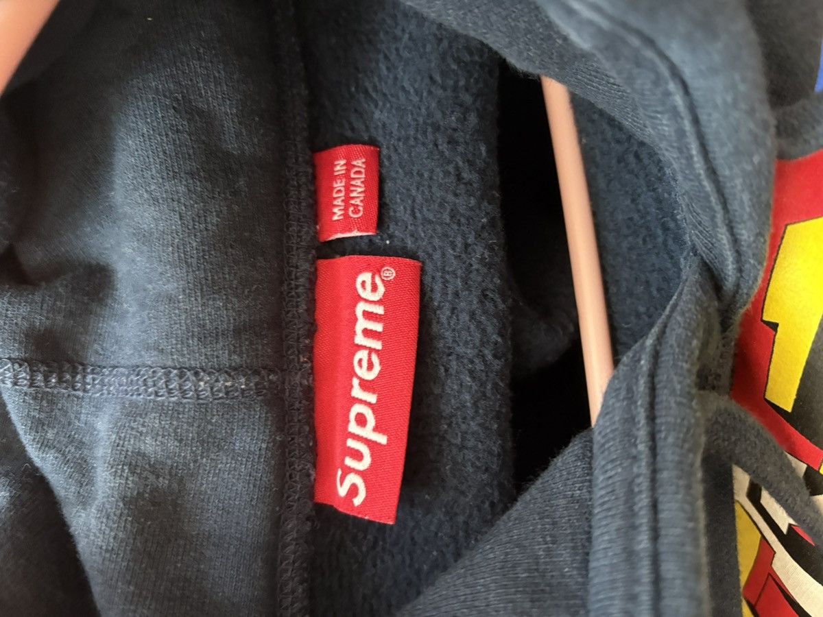 Supreme Supreme Men's Navy Graphic Logo Pullover Hoodie Long Sleeve Size US M / EU 48-50 / 2 - 3 Thumbnail