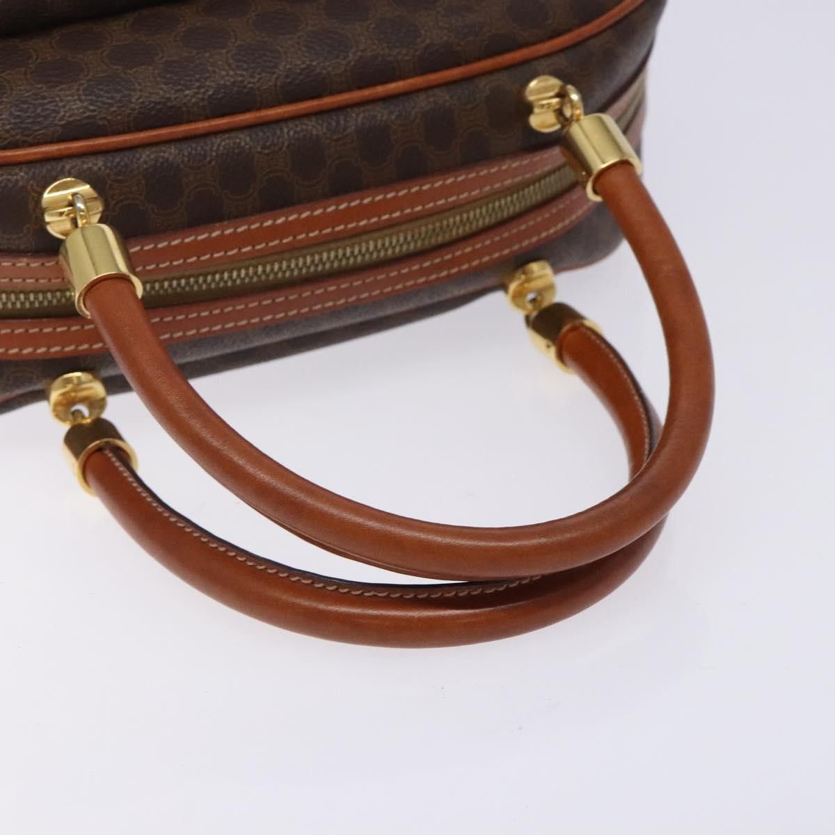 Celine CELINE Macadam Canvas Hand Bag Pvc Leather Brown Gold Size ONE SIZE - 7 Thumbnail