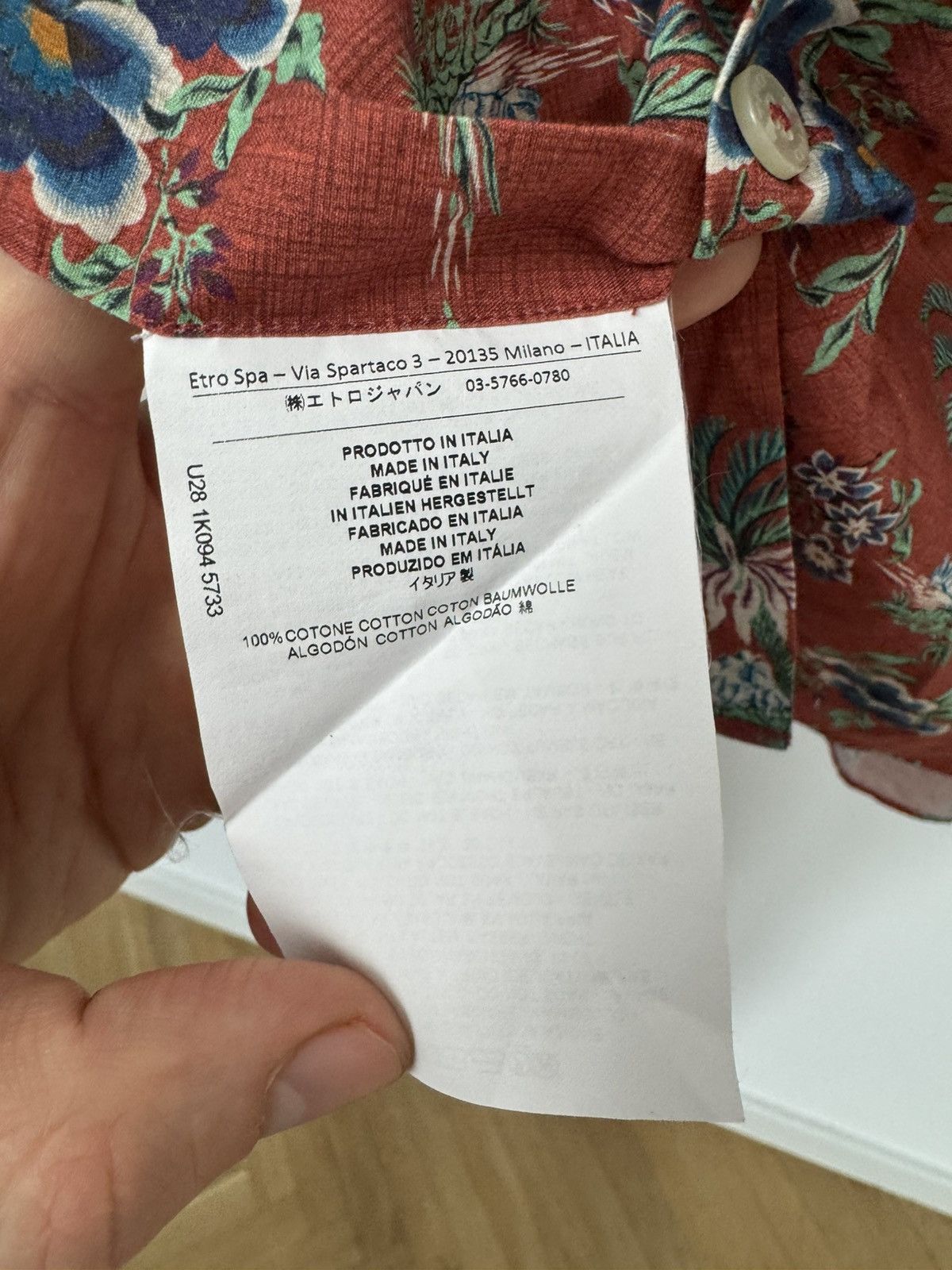 Etro Etro Milano Fullprint button down shirt Vintage Casual Rare Size US L / EU 52-54 / 3 - 5 Thumbnail