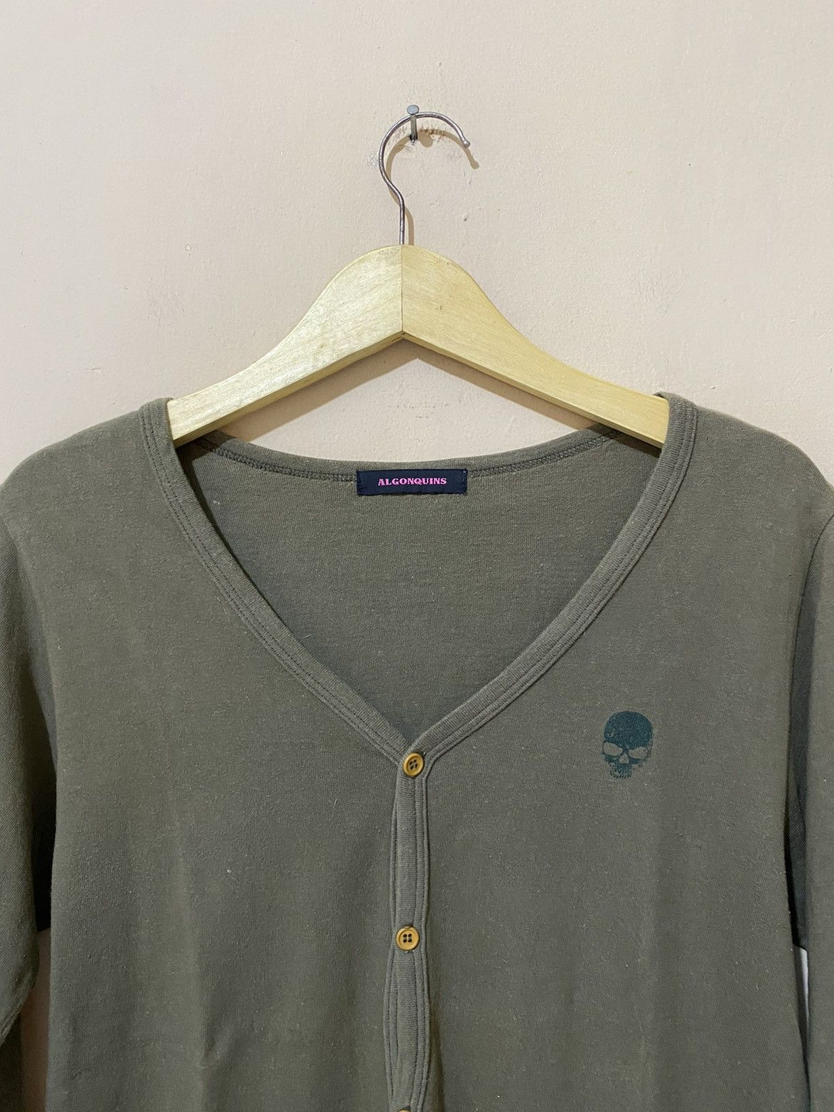 Japanese Brand Algonquins Poem Crossover Cardigan Size ONE SIZE - 5 Thumbnail