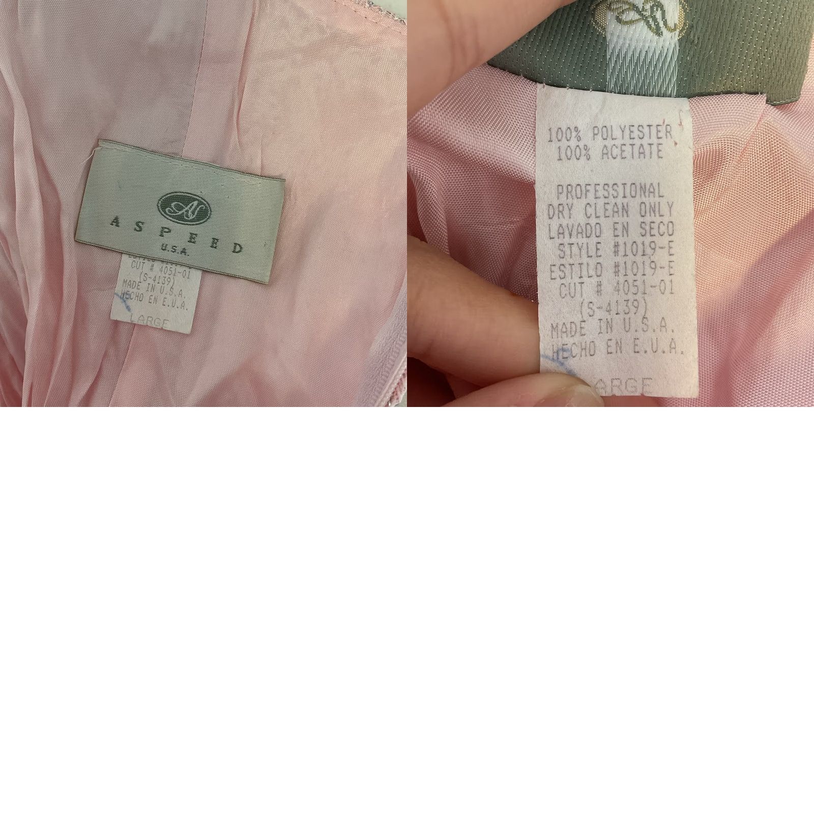 Speedo VINTAGE Aspeed Pink Lace Prom Dress Maxi Ball Gown Corset 90S Y2K Grunge Large Size L / US 10 / IT 46 - 9 Thumbnail