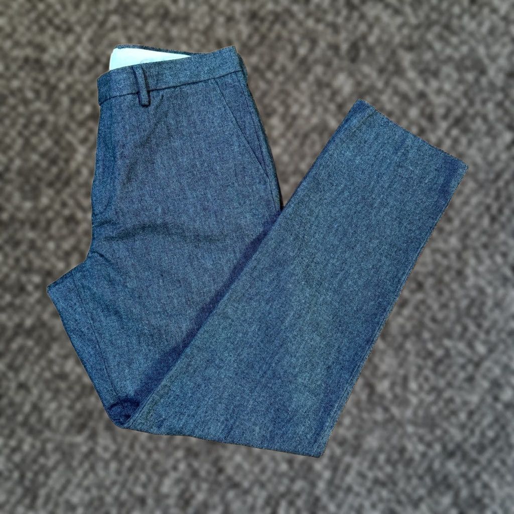 J.Crew J. Crew Pants 34 x 32 Cotton Bowery Slim Straight Flat Front Casual Dress Mens Gray Size US 32 / EU 48 - 1 Thumbnail