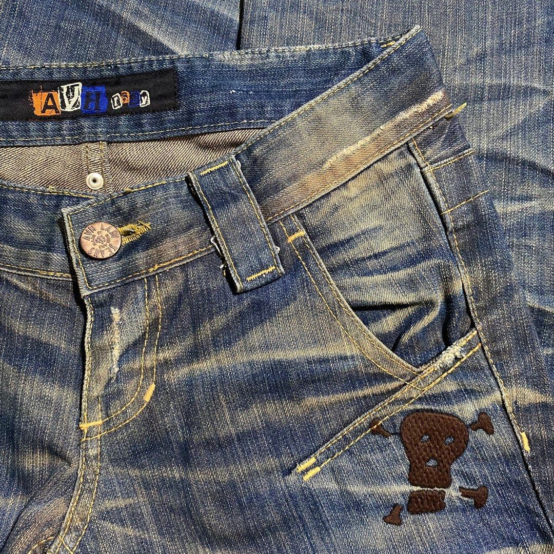Hysteric Glamour × Japanese Brand × Tornado Mart Japan Flare riped fading denim Size US 30 / EU 46 - 4 Thumbnail