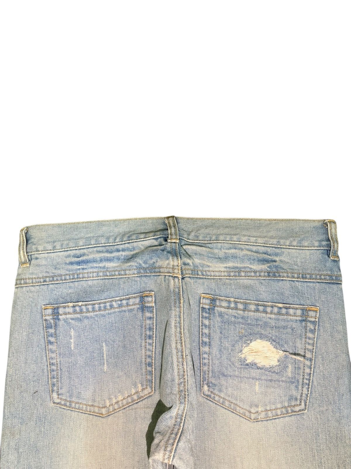Ksubi Vintage Japanese Brand Faded Wash Distressed Jeans Size 32" / US 10 / IT 46 - 4 Thumbnail