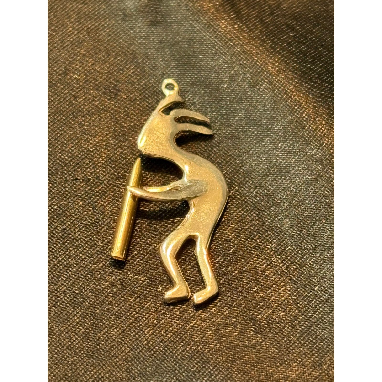 Other Vintage Kokopelli Pendant Silver Tone Southwest Style Size ONE SIZE - 2 Thumbnail