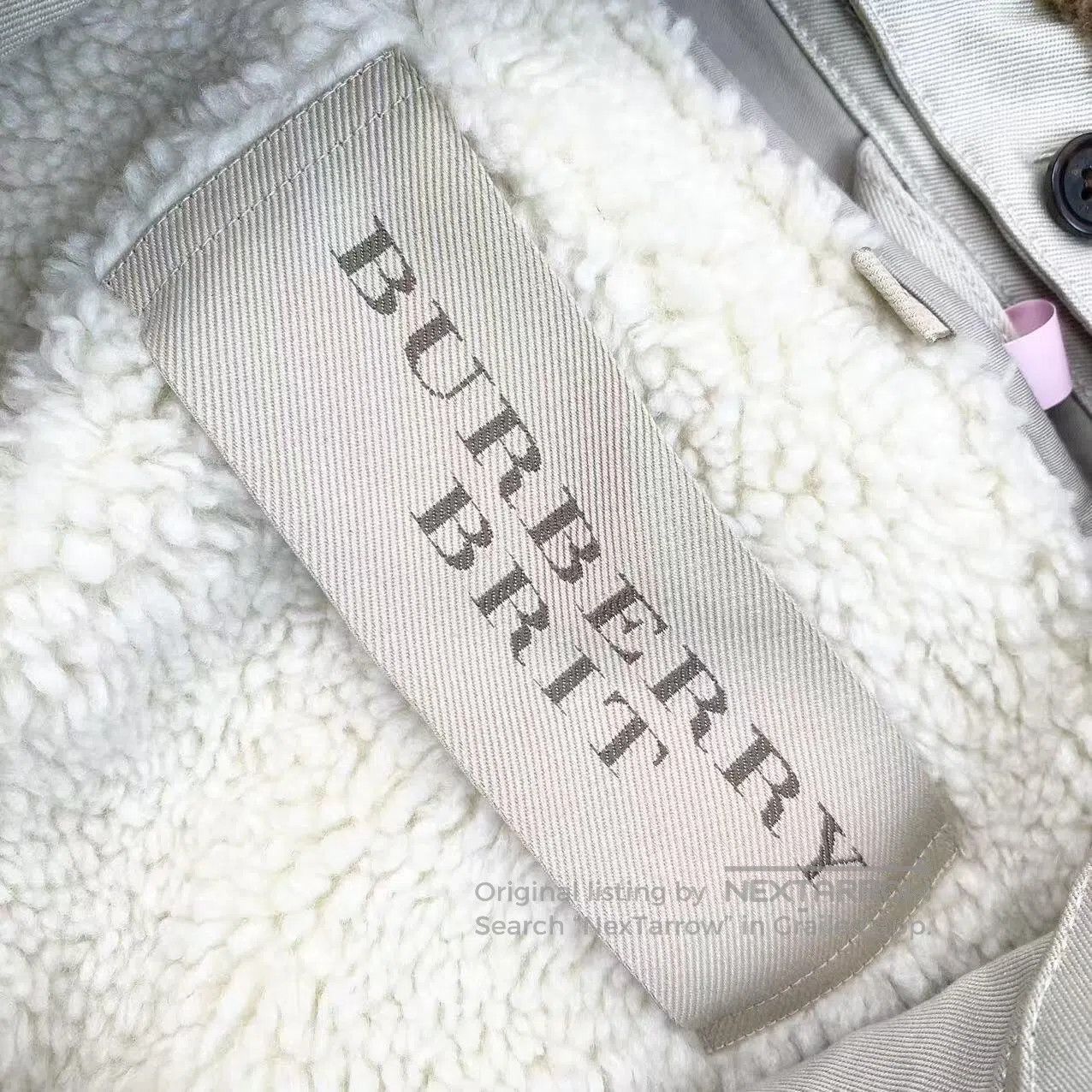 Other Burberry Beige jacket with cotton fur collar| Size L / US 10 / IT 46 - 4 Thumbnail
