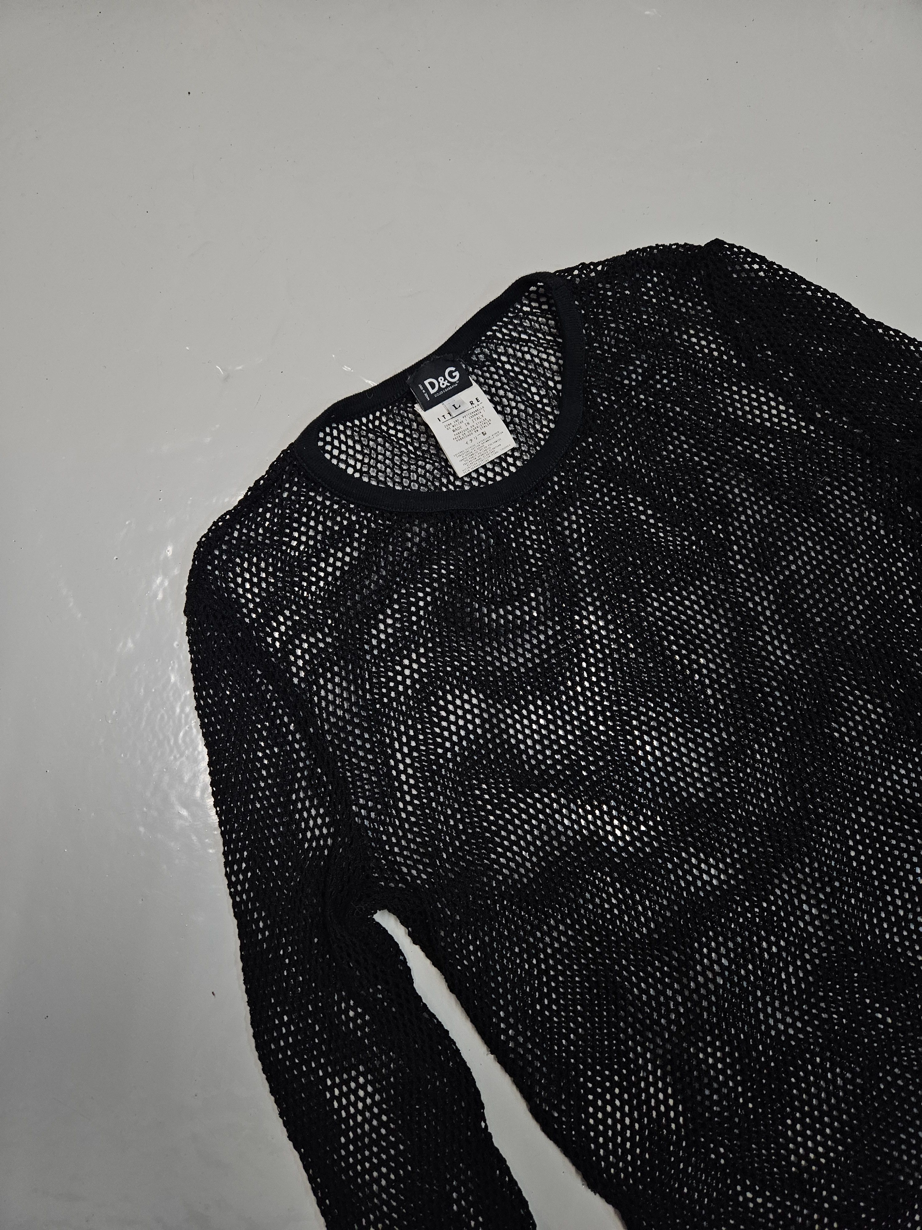 Dolce & Gabbana Archive y2k Dolce Gabbana mesh top Size US L / EU 52-54 / 3 - 3 Thumbnail