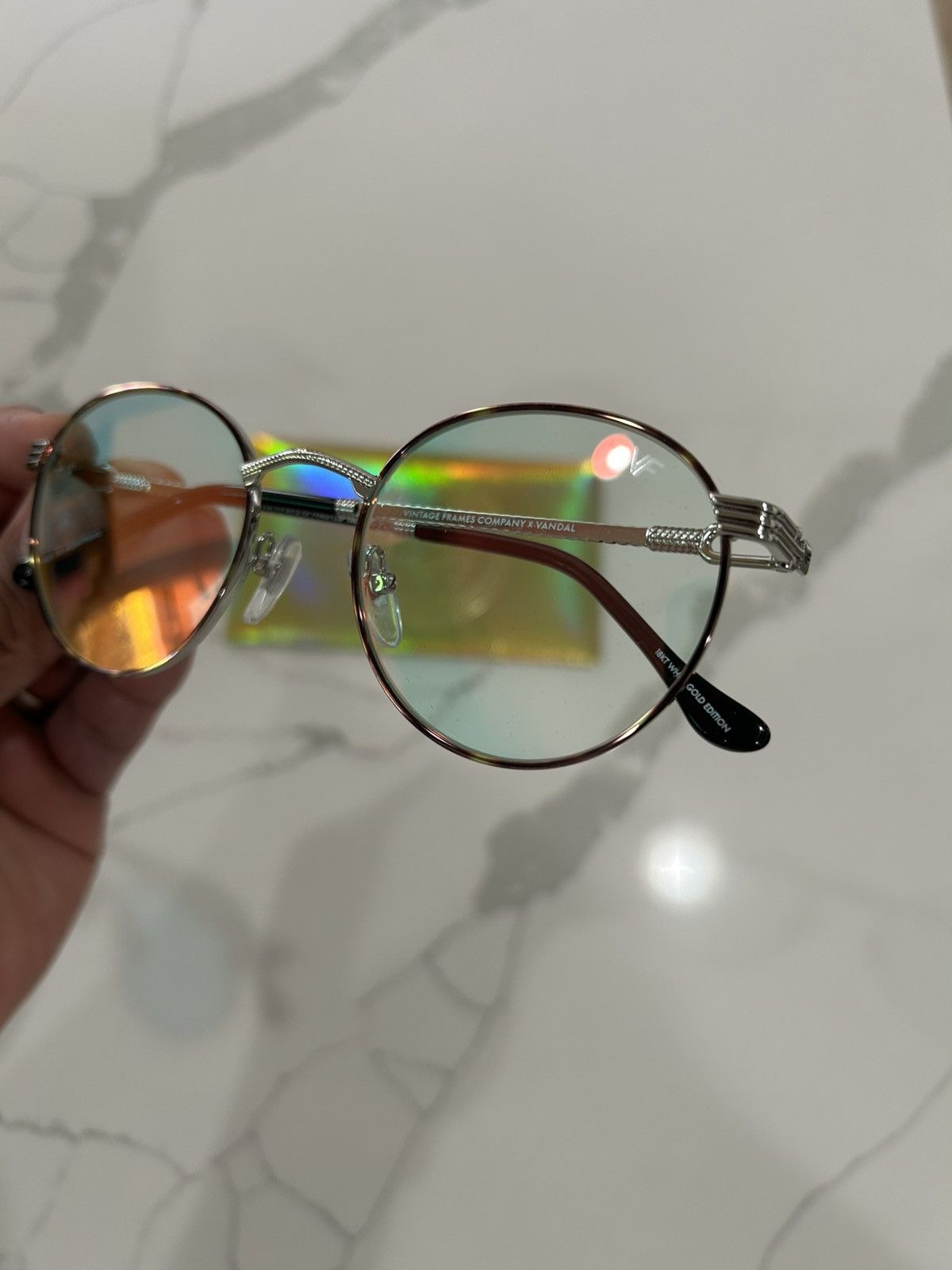 Vintage Frames Company UPSCALE VANDAL X VINTAGE FRAMES YELLOW GOLD & WHITE GOLD SET Size ONE SIZE - 2 Thumbnail