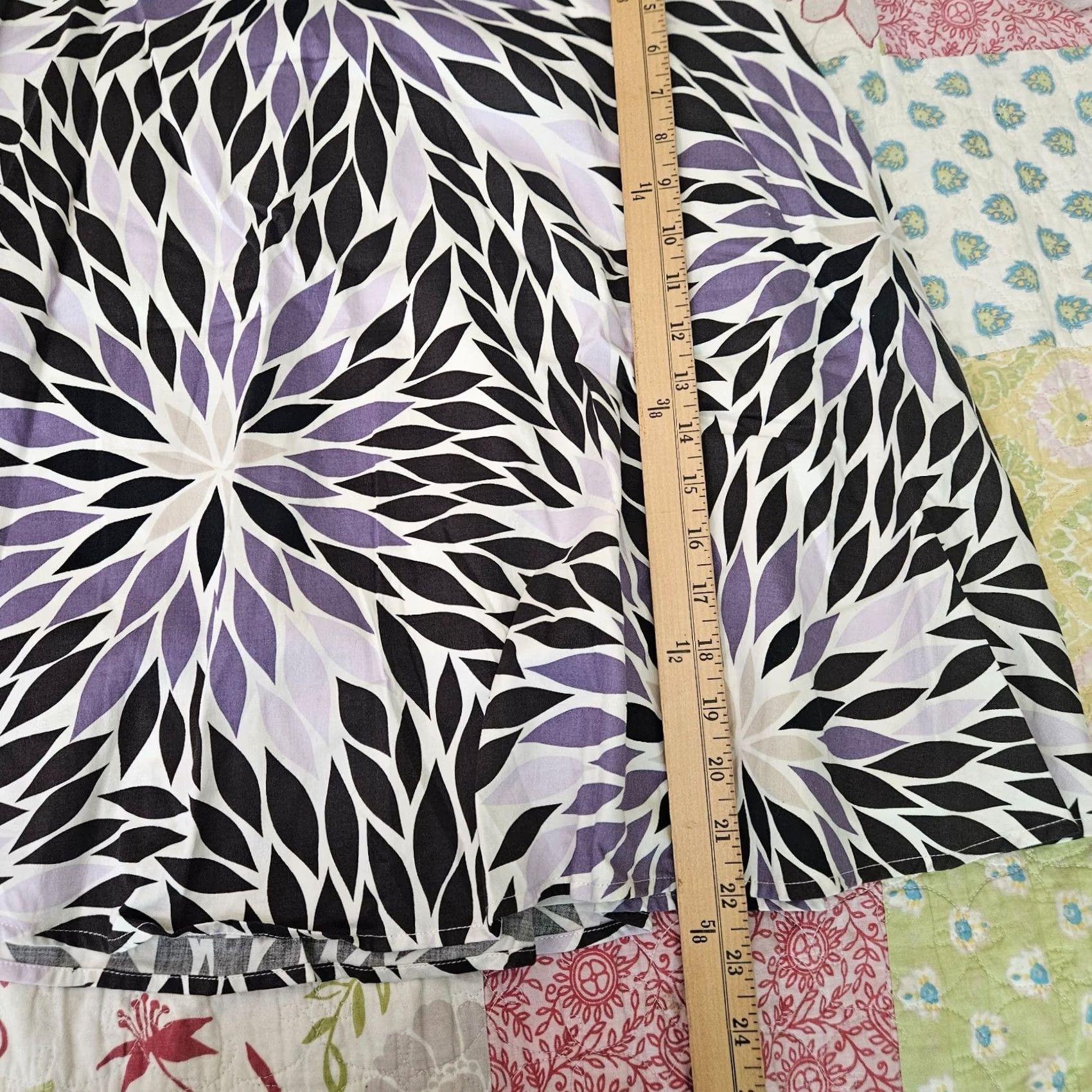 Esprit Esprit Skirt Women's Purple Floral Cotton A-Line Short Sz 4 New Grounded Colorful Casual Everyday Mens? Size 27" / US 4 / IT 40 - 3 Thumbnail
