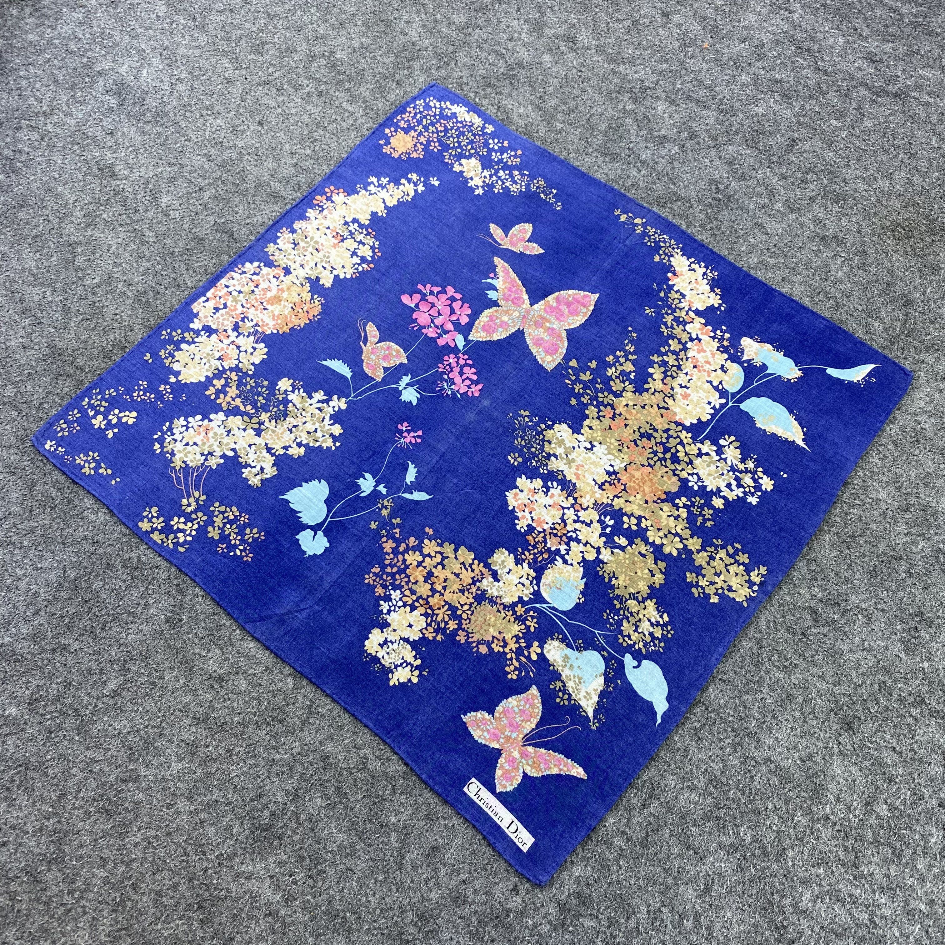 Designer Christian Dior Handkerchief / Bandana / Neckerchief-B1309 Size ONE SIZE - 4 Thumbnail