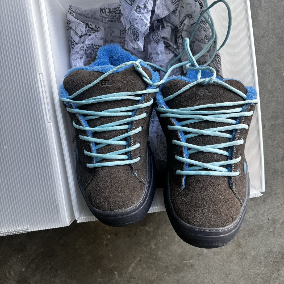 「希少」ERL VAMPS electric gray ERL Erl Vamp Sneakers Electric Gray NEW! | Grailed