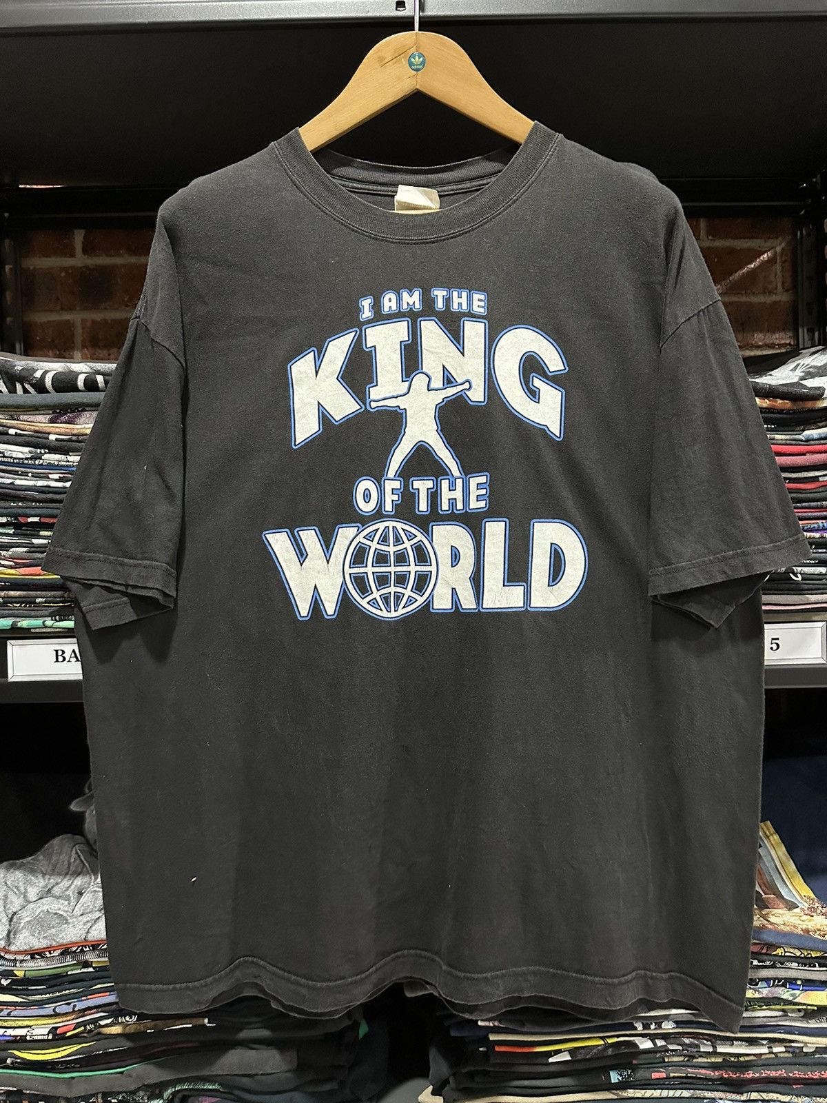 Vintage Vintage King Of The World Wrestling Faded Tee Size US XXL / EU 58 / 5 - 1 Thumbnail
