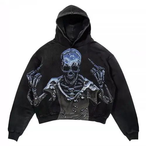 Japanese Brand Kihara x Kita Black Vintage Pynk Y2k Gothic Hoodie Size US XL / EU 56 / 4 - 6 Thumbnail