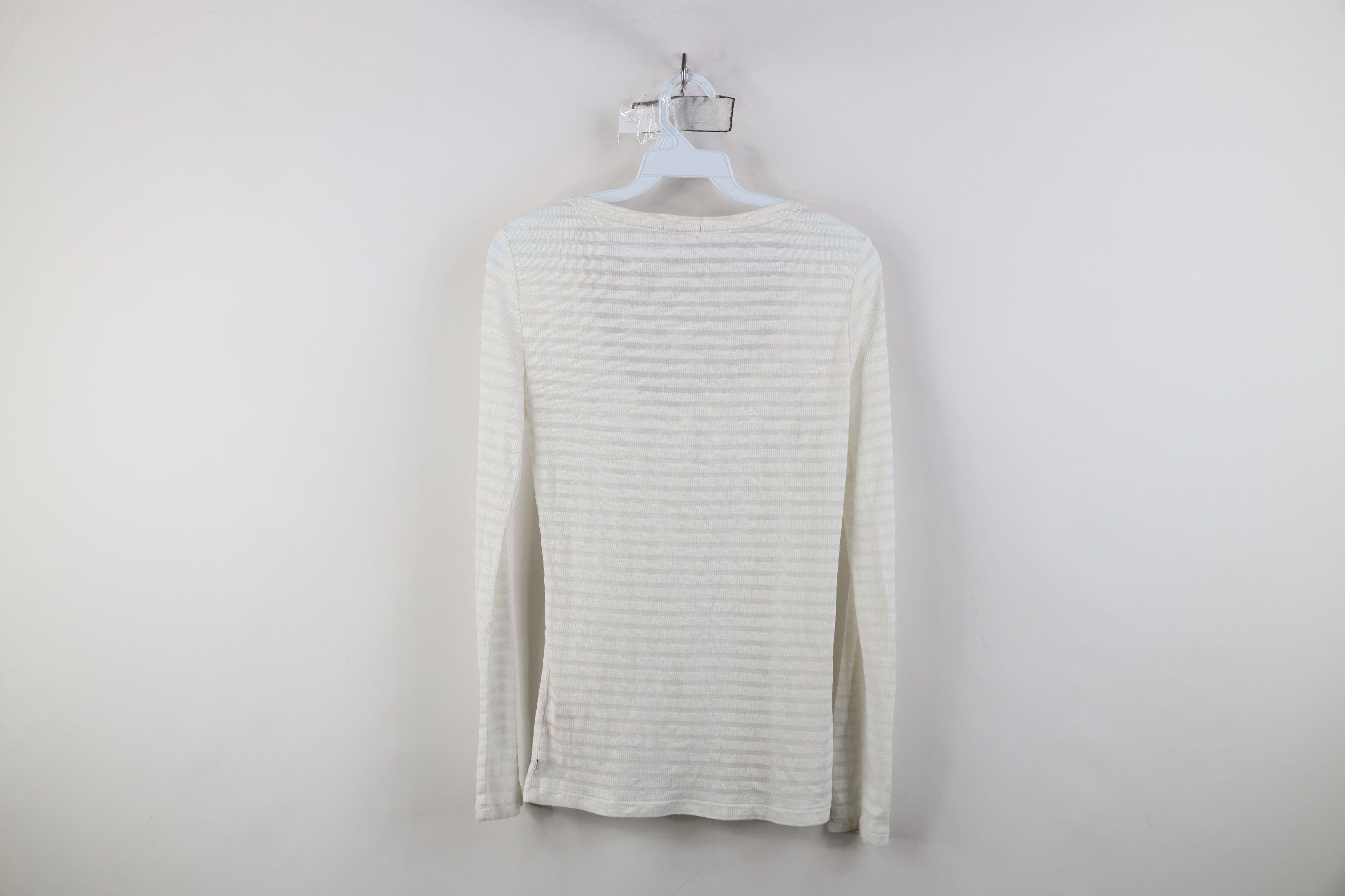 Juicy Couture Vintage Y2K Juicy Couture Sheer Striped Thermal Knit T-Shirt Size M / US 6-8 / IT 42-44 - 10 Thumbnail