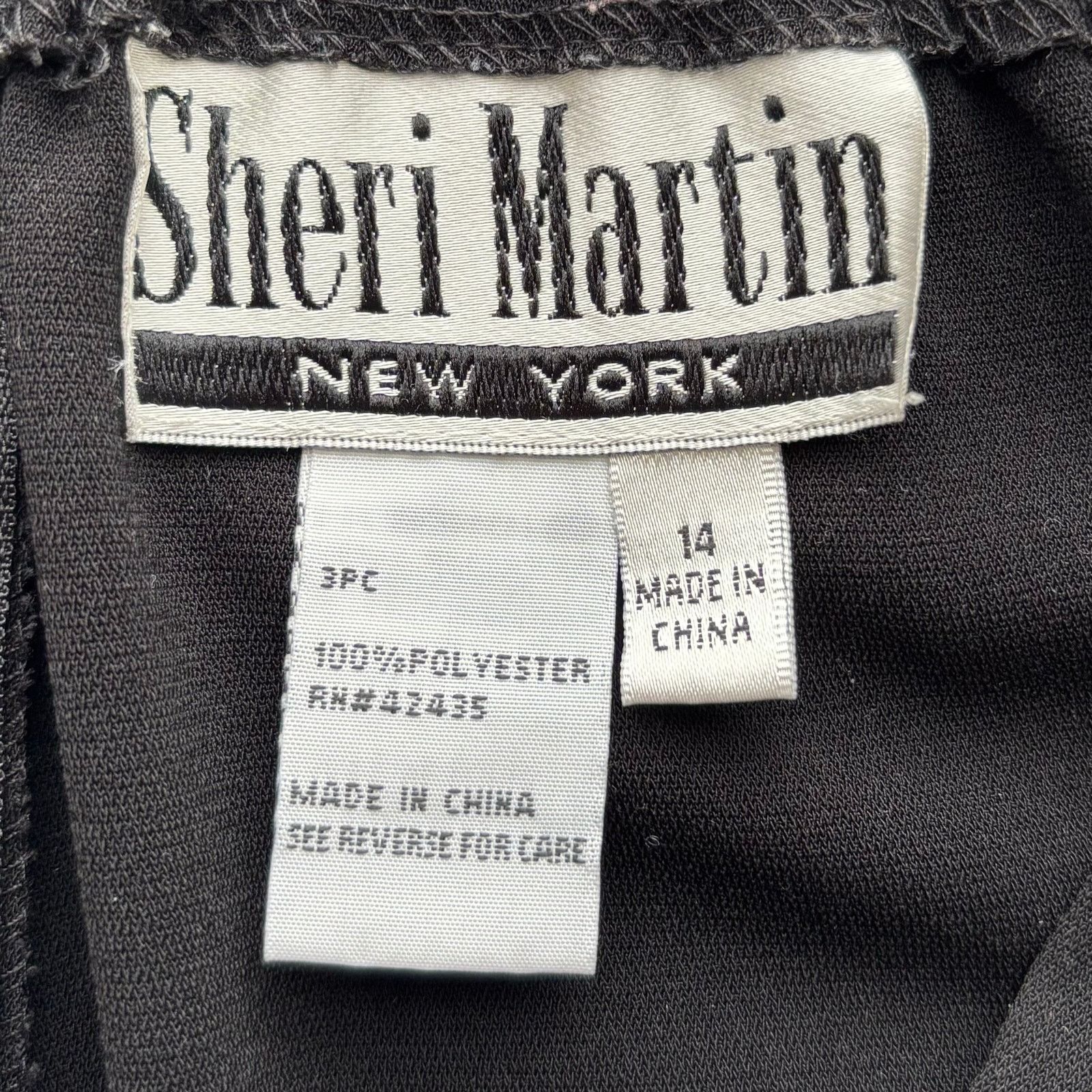 Other Sheri Martin New York Women’s Black Dress Pants Size 14 Size 36" / US 14 / IT 50 - 4 Thumbnail