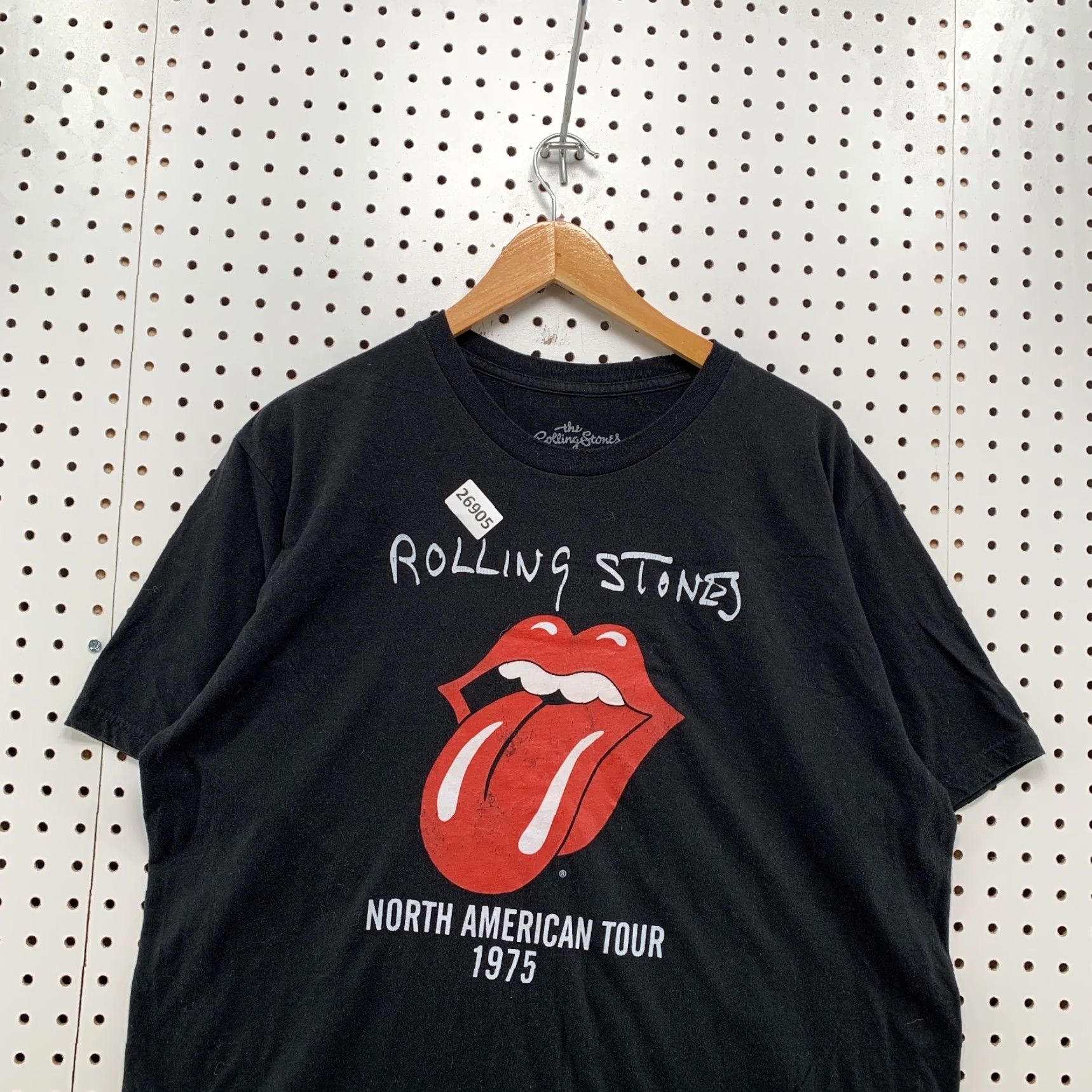 Vintage VINTAGE The Rolling Stones Shirt XL Black 1975 North American Tour Music Band Unisex Adults 24x29.5 Crew Neck Short Sleeve Cotton, Cotton Blend Mens Size US XL / EU 56 / 4 - 5 Thumbnail