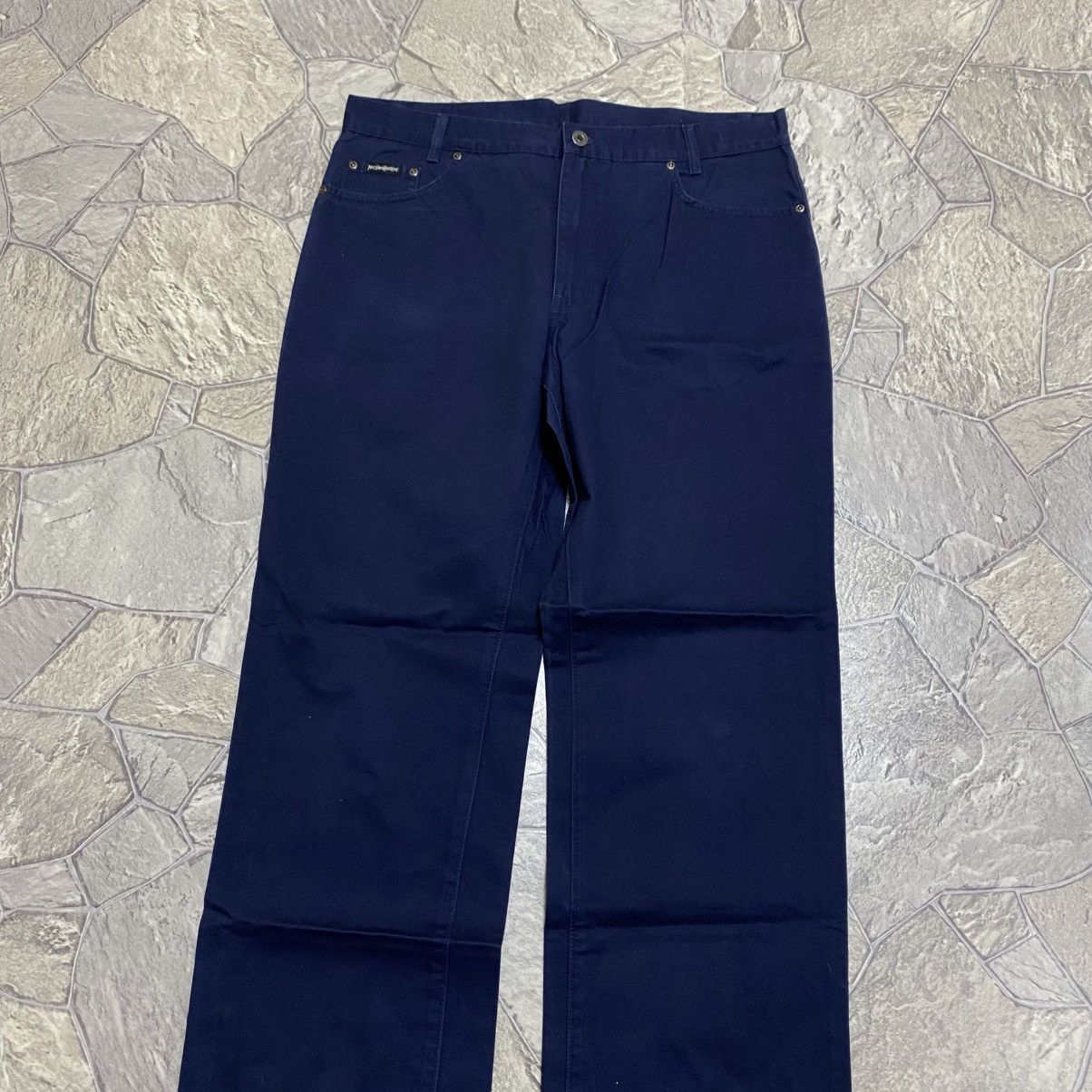 Yves Saint Laurent Vintage Yves Saint Laurent YSL Pants Chino Big Logo Baggy Size US 36 / EU 52 - 6 Thumbnail
