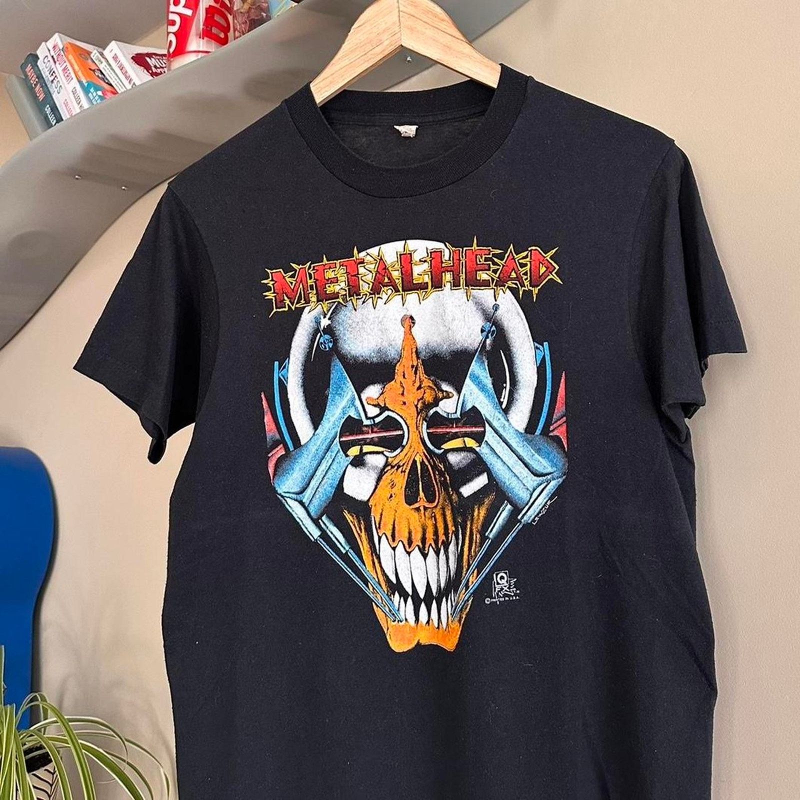Band Tees × Vintage Vintage Metalhead Skeleton Shirt Size US M / EU 48-50 / 2 - 2 Thumbnail
