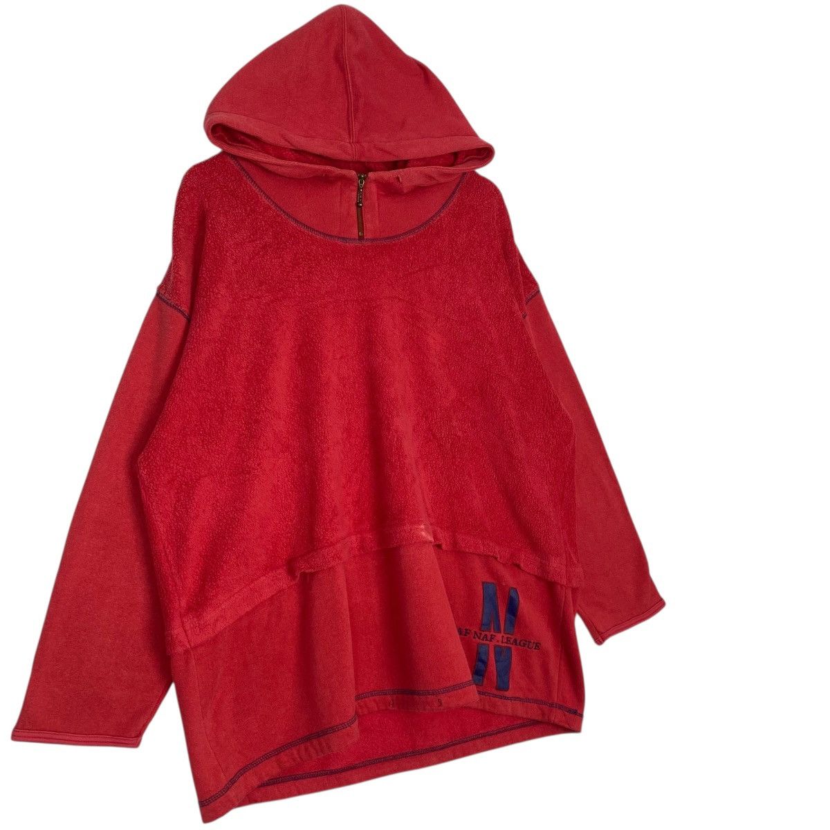 Vintage Vintage Naf Naf Paris Sweatshirt CrewnecRed Pullover Size XL Size US XL / EU 56 / 4 - 3 Thumbnail