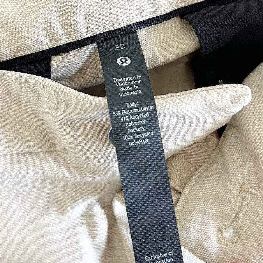 Lululemon Lululemon Tan ABC Classic Fit 5 Pocket Warpstreme Pants 32 Size US 32 / EU 48 - 2 Thumbnail